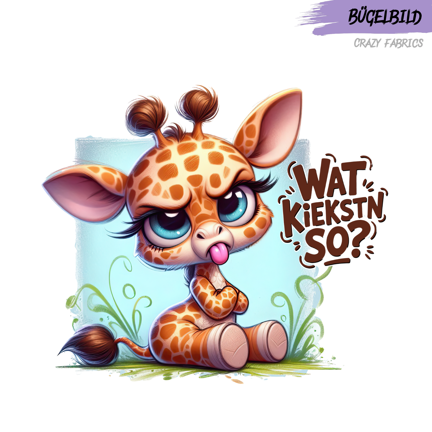 Bügelbild „wat kiekstn so?“