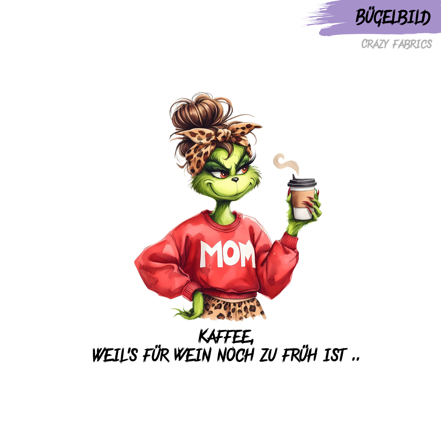 Bügelbild „Für Wein noch zu früh“