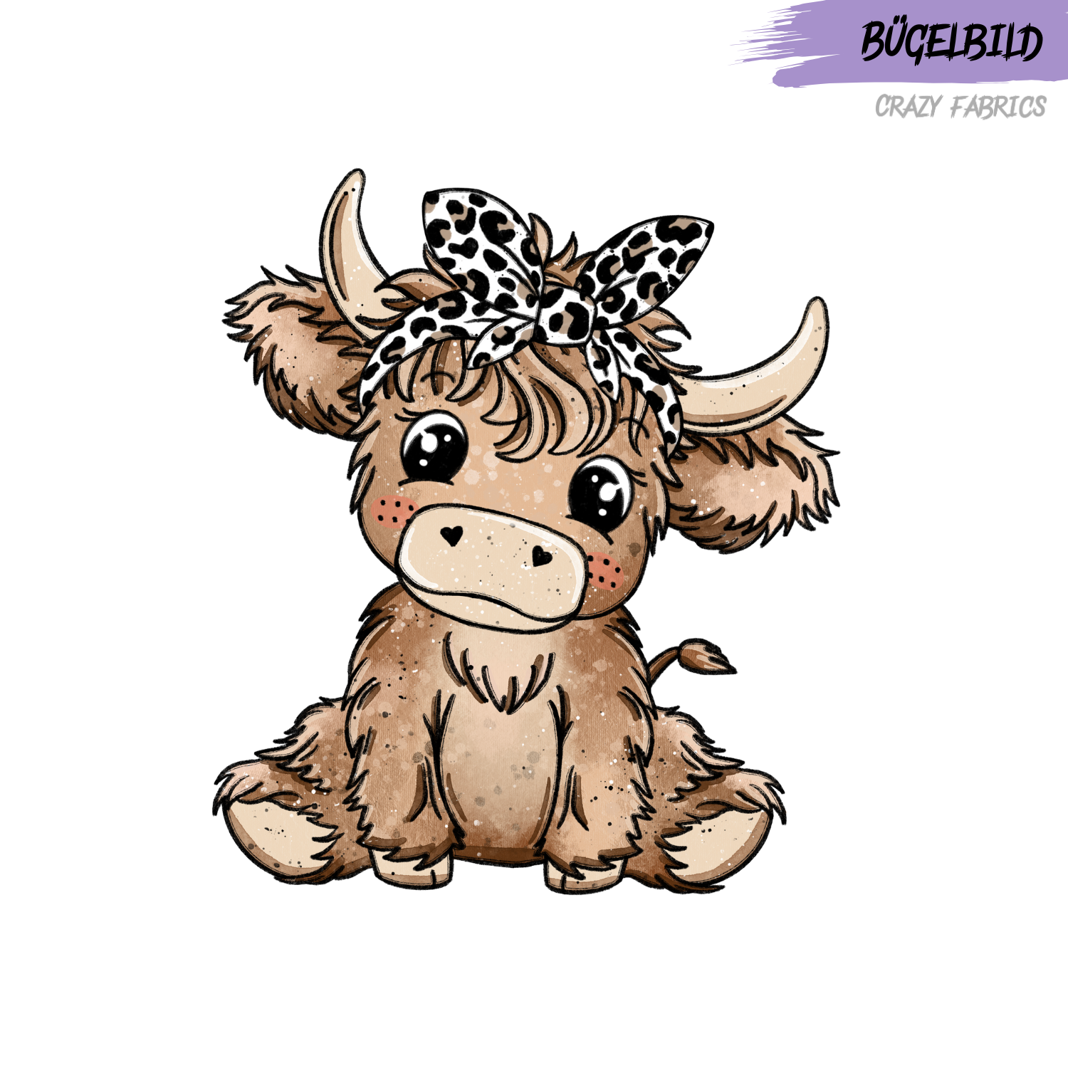 Bügelbild „ Leo Cow“