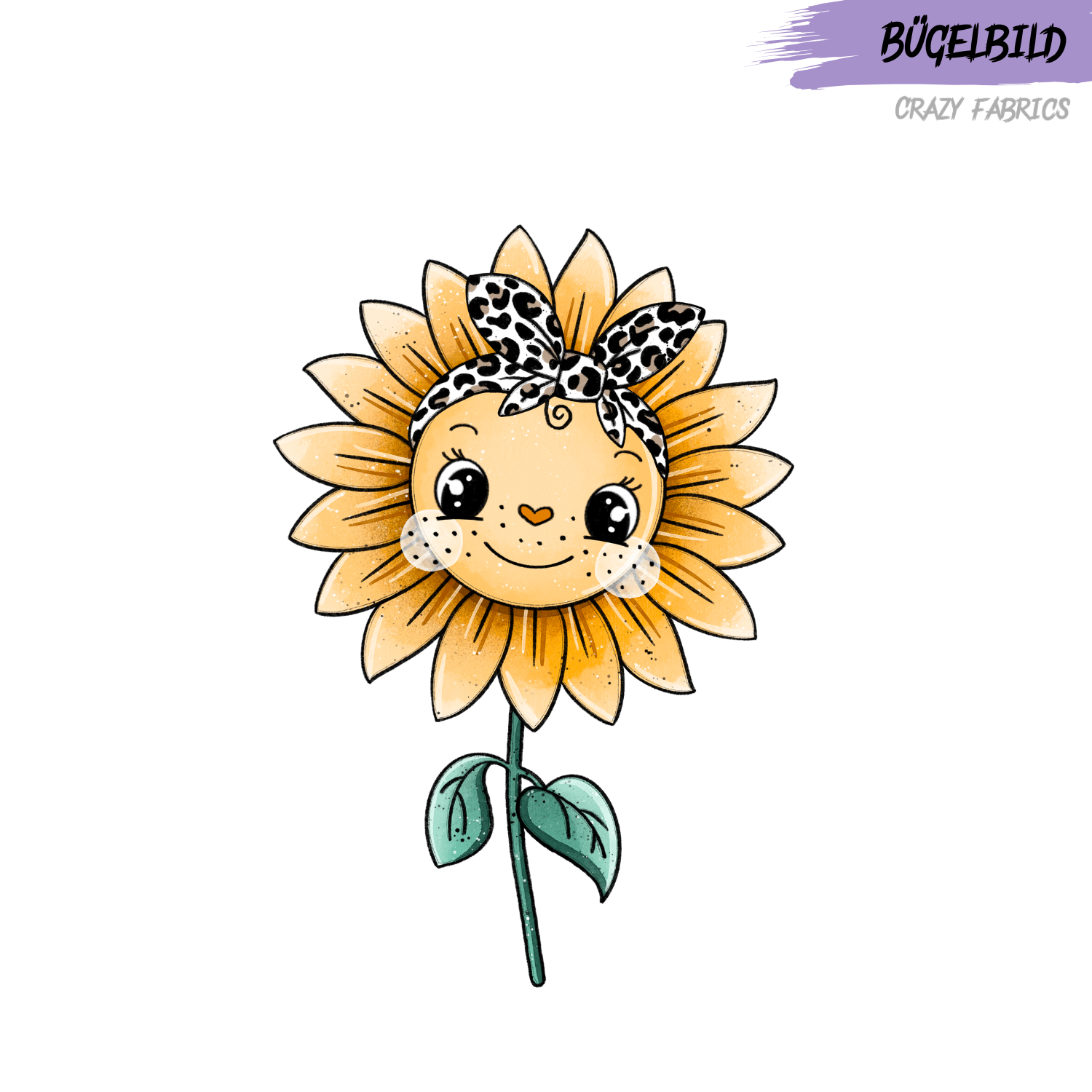 Bügelbild „Sonnenblümchen“