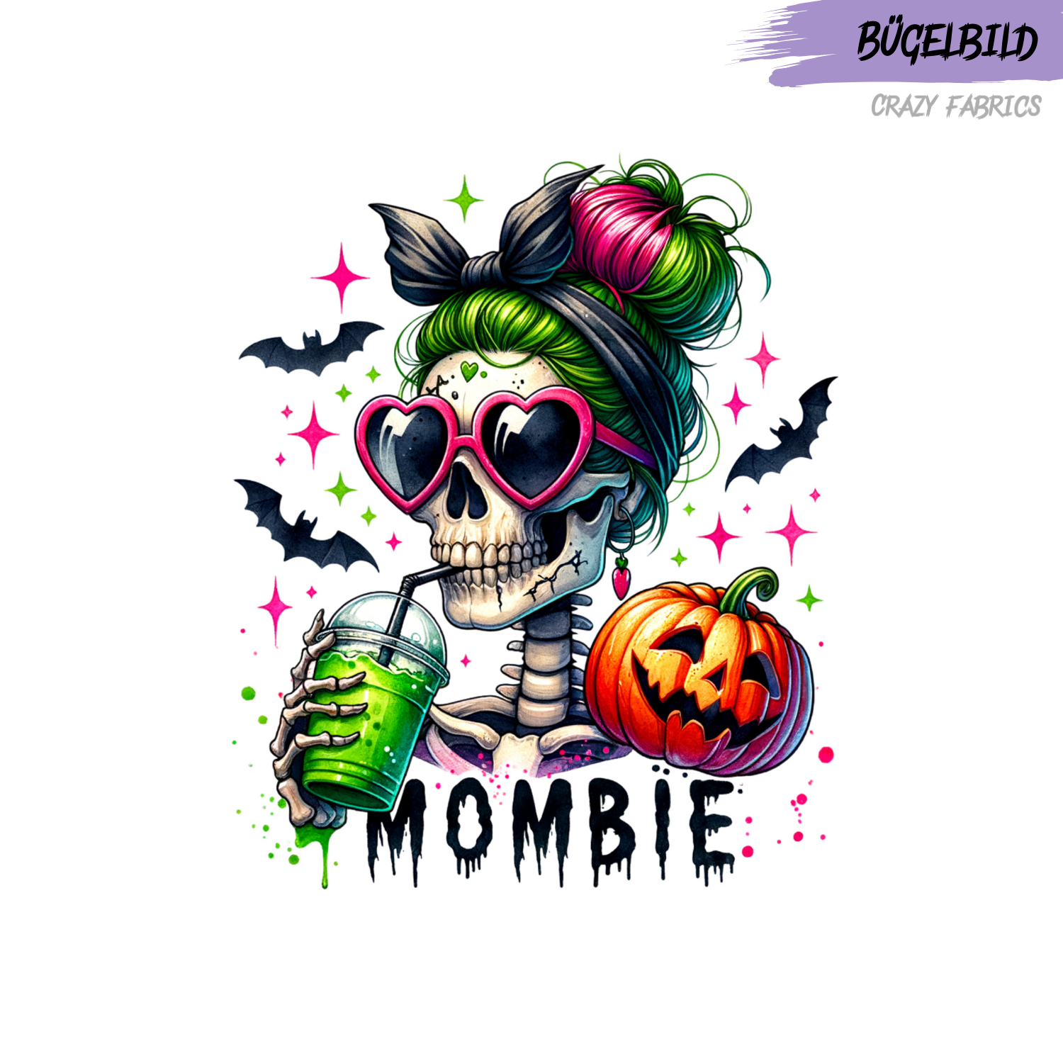 Bügelbild „Halloween Mombie“