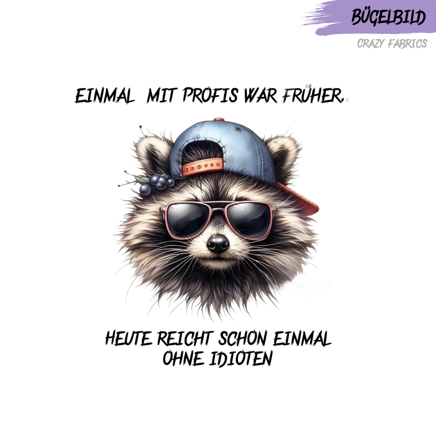 Bügelbild „Einmal mit Profis“