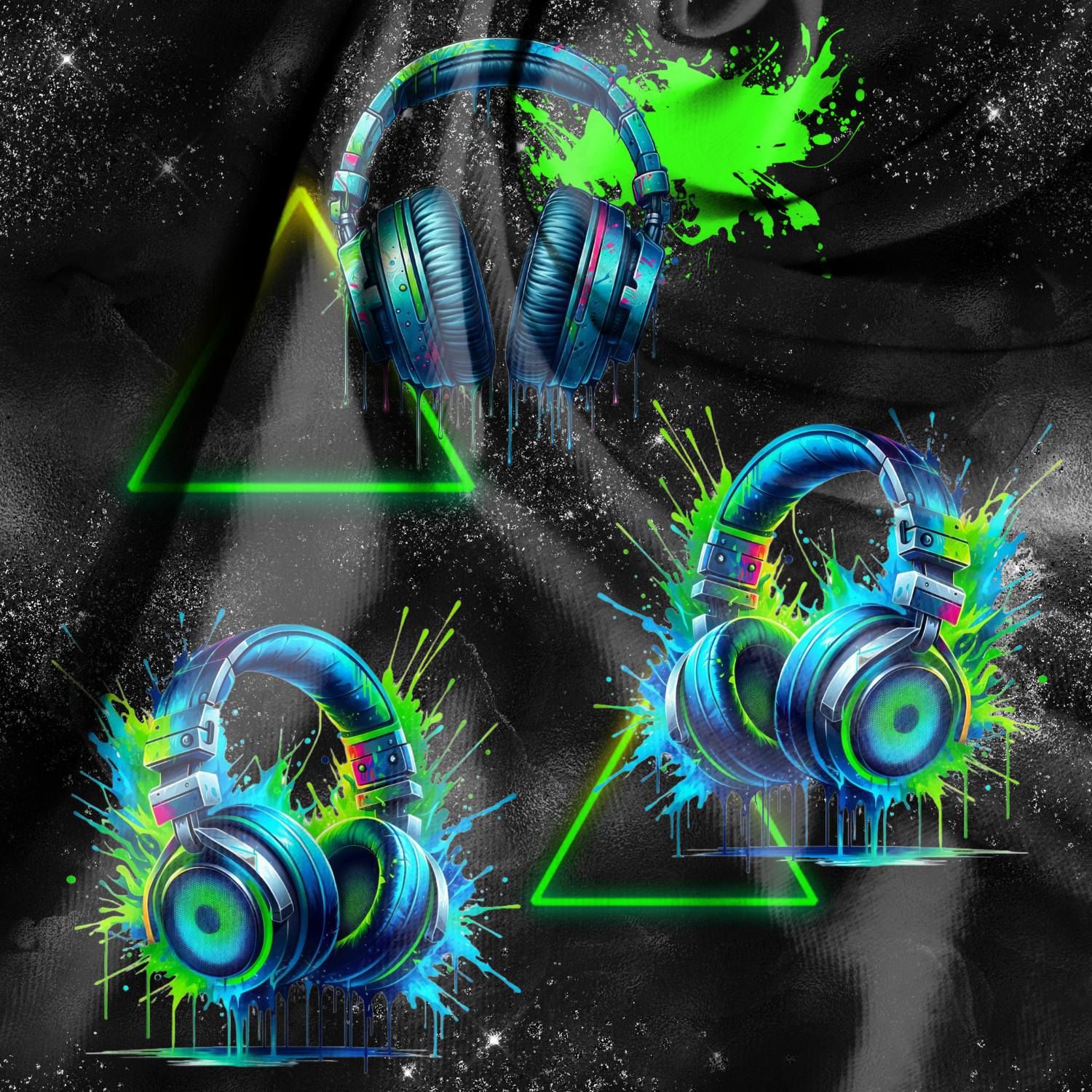 Bio Jersey „Neon Headphones“