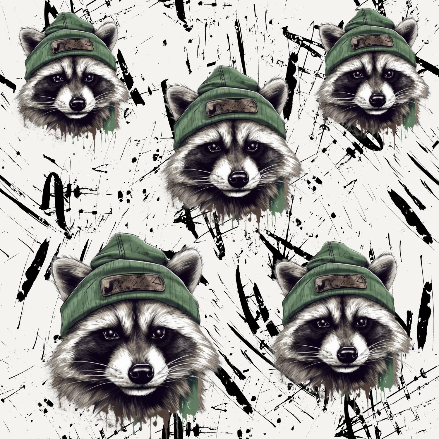 Bio Jersey „Raccoon mit Mütze“