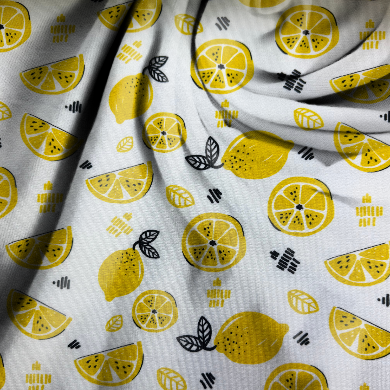 French Terry „Lemon Dance“