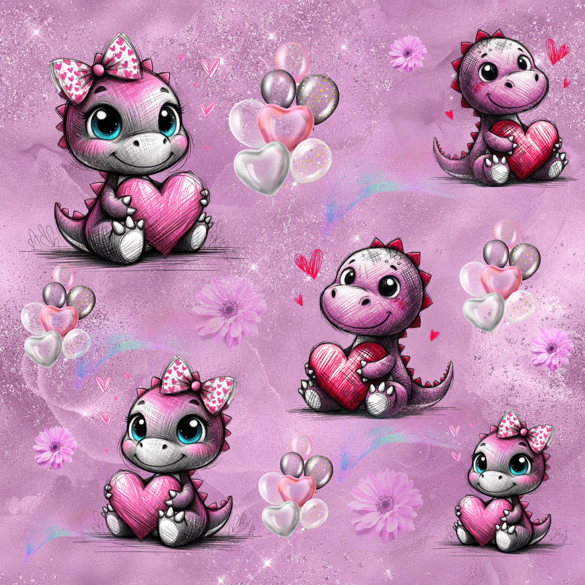 Stoff „Dino Baby“