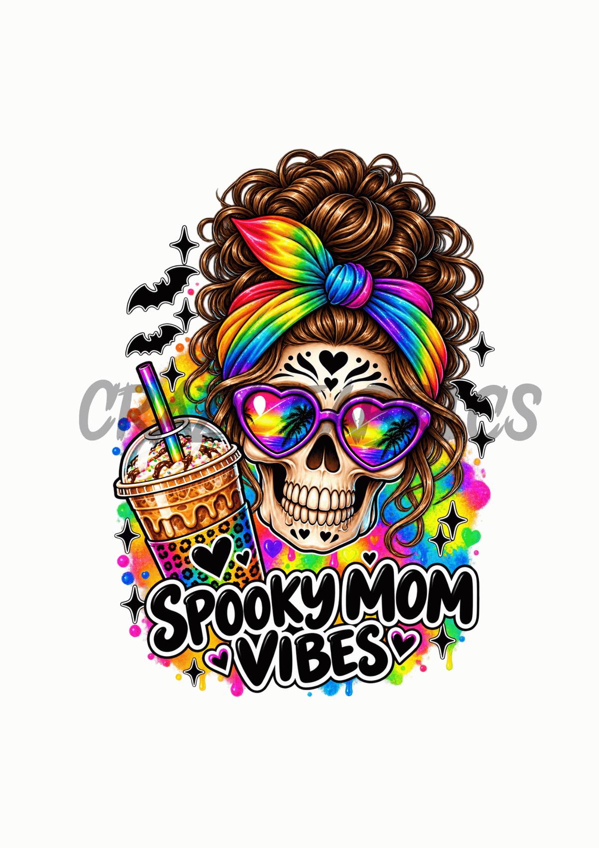 Bügelbild „Spooky Mom Vibes“