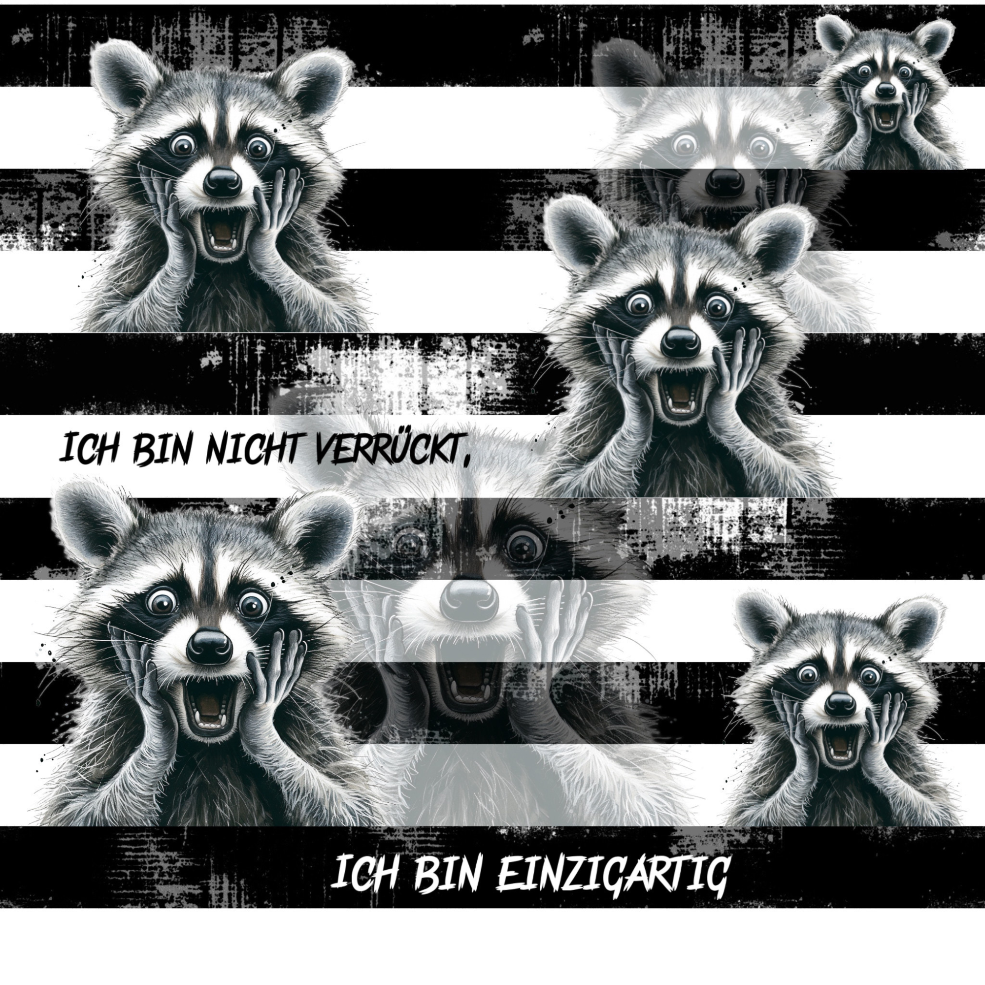 Stoff „ich bin nicht verrückt“