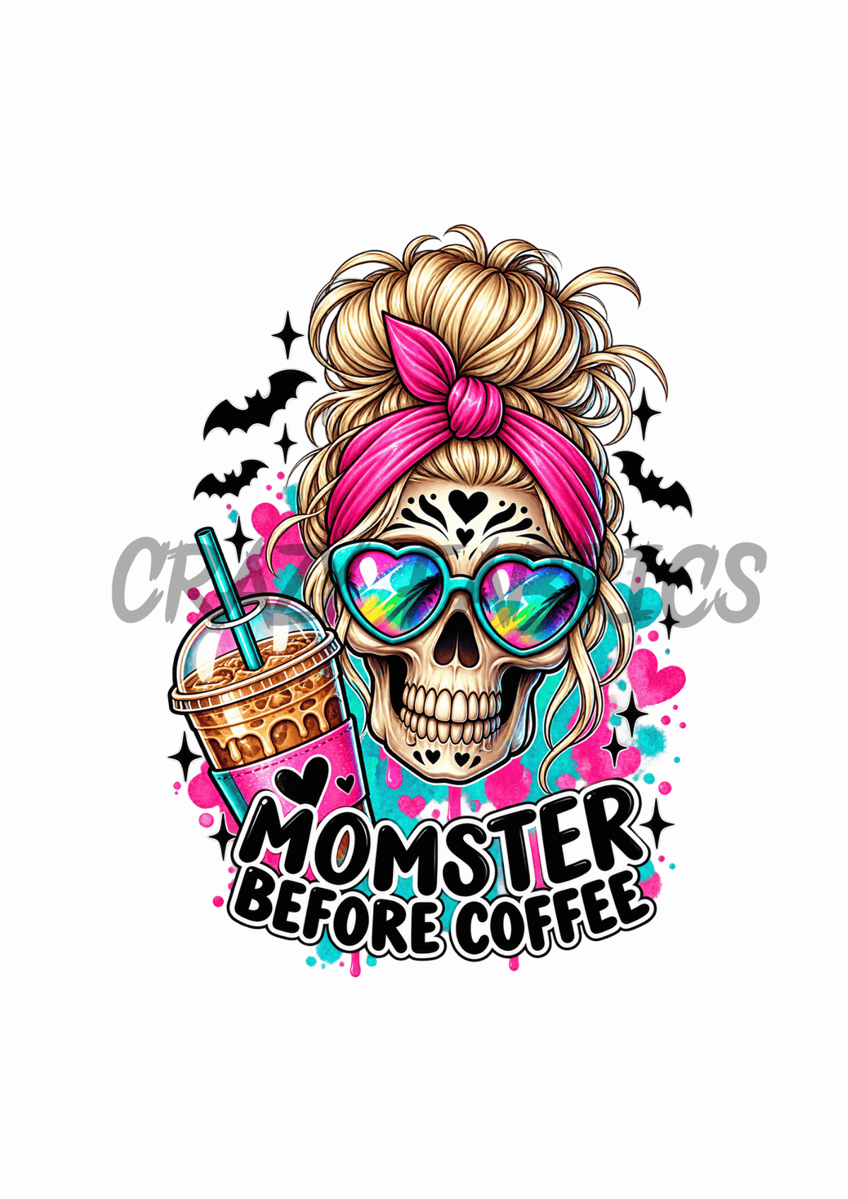 Bügelbild „Momster“