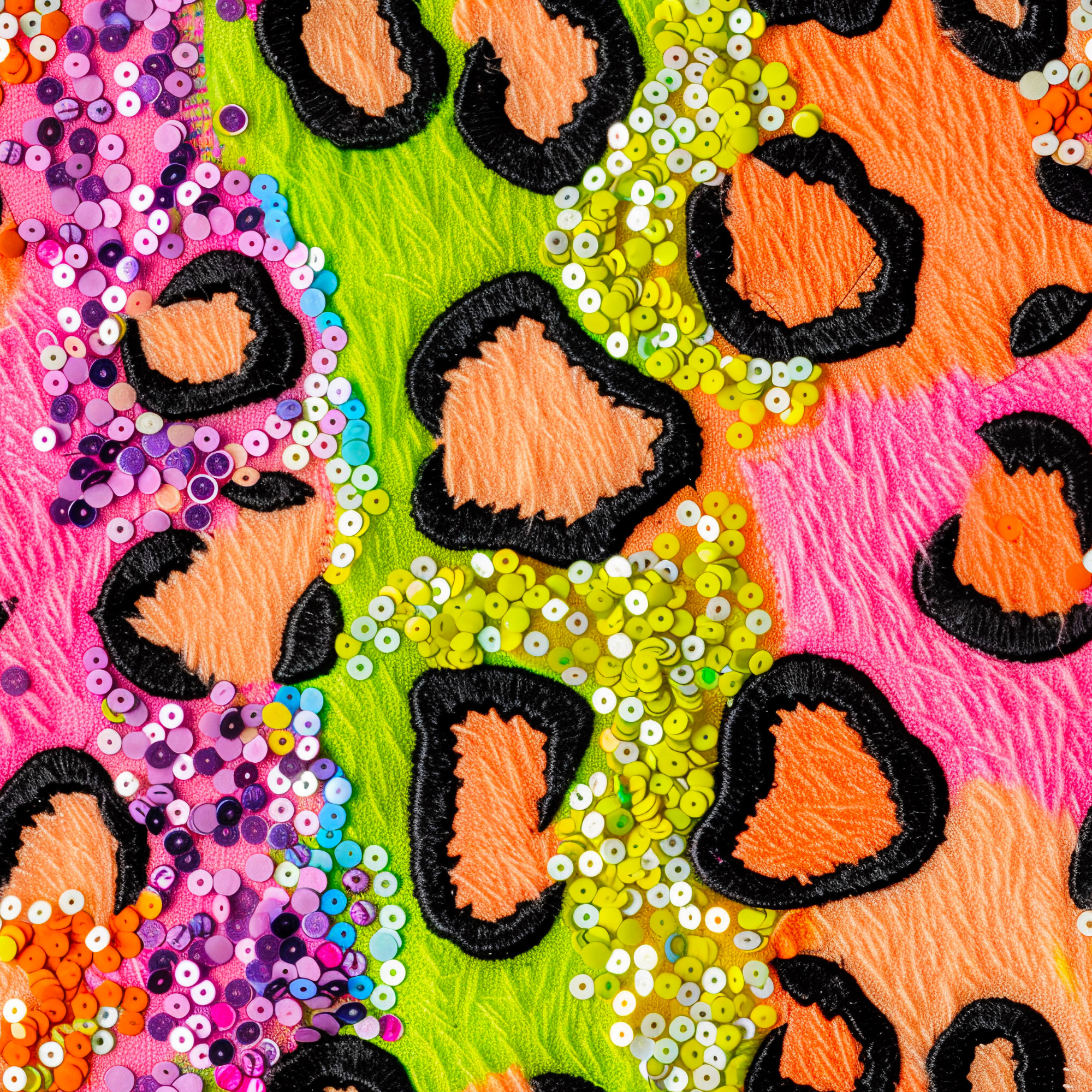 Stoff „Rainbow Leo“