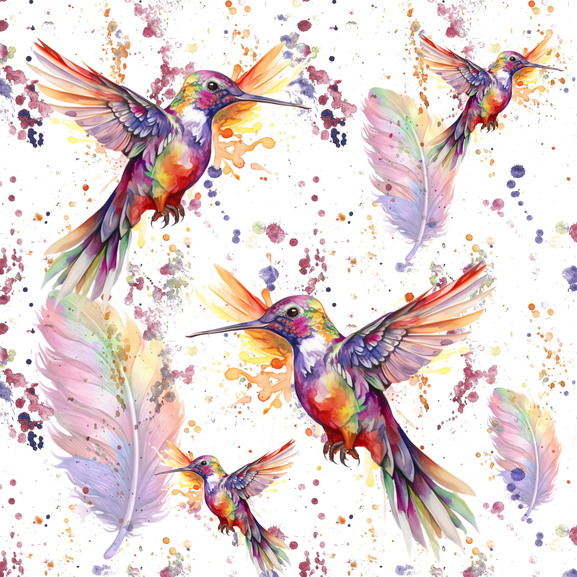 Stoff „Kollibri“