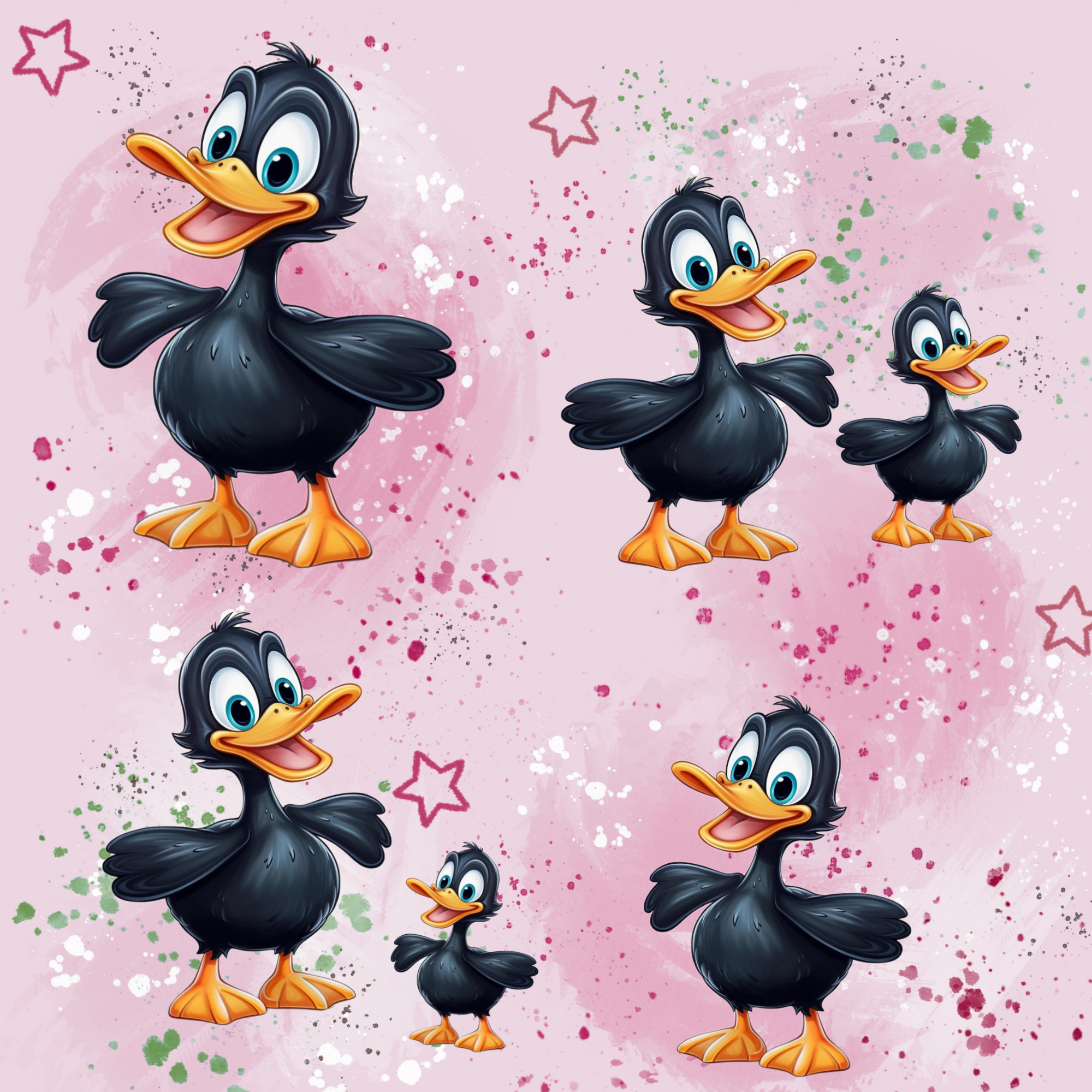 Stoff „ Enten Party“