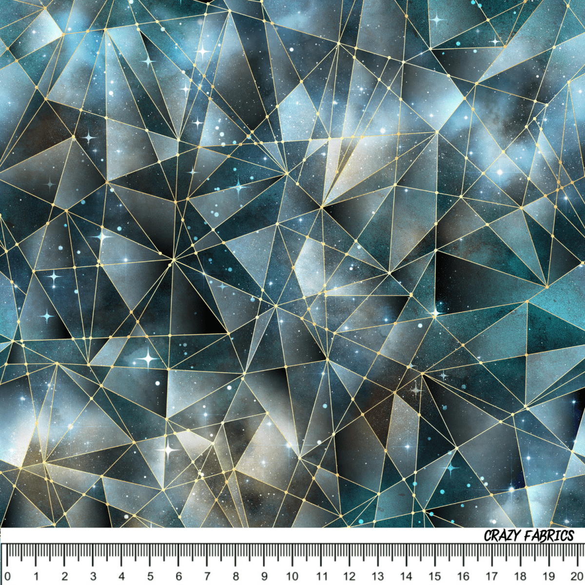 Stoff „Galaxy petrol“ - Crazy Fabrics