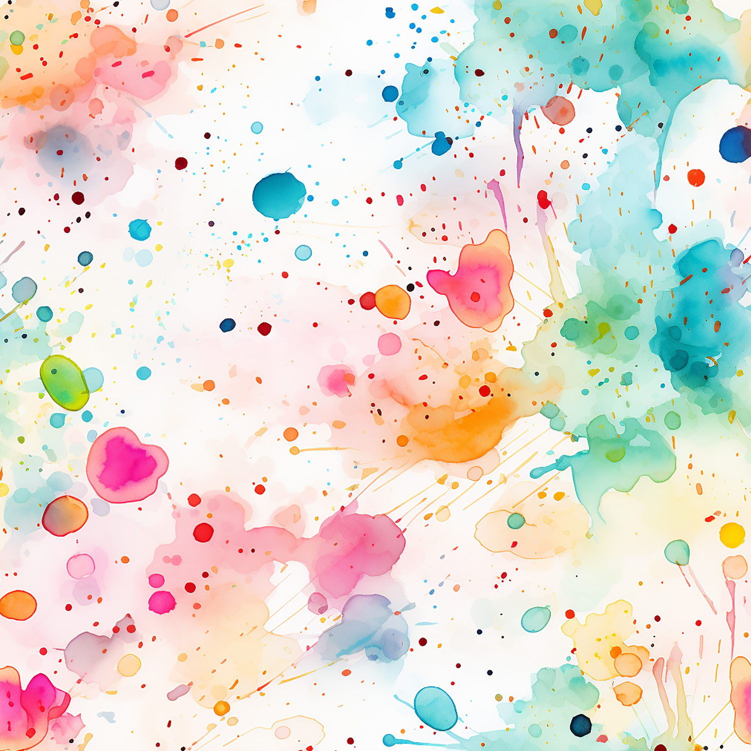 Stoff „ Splash rainbow colors“