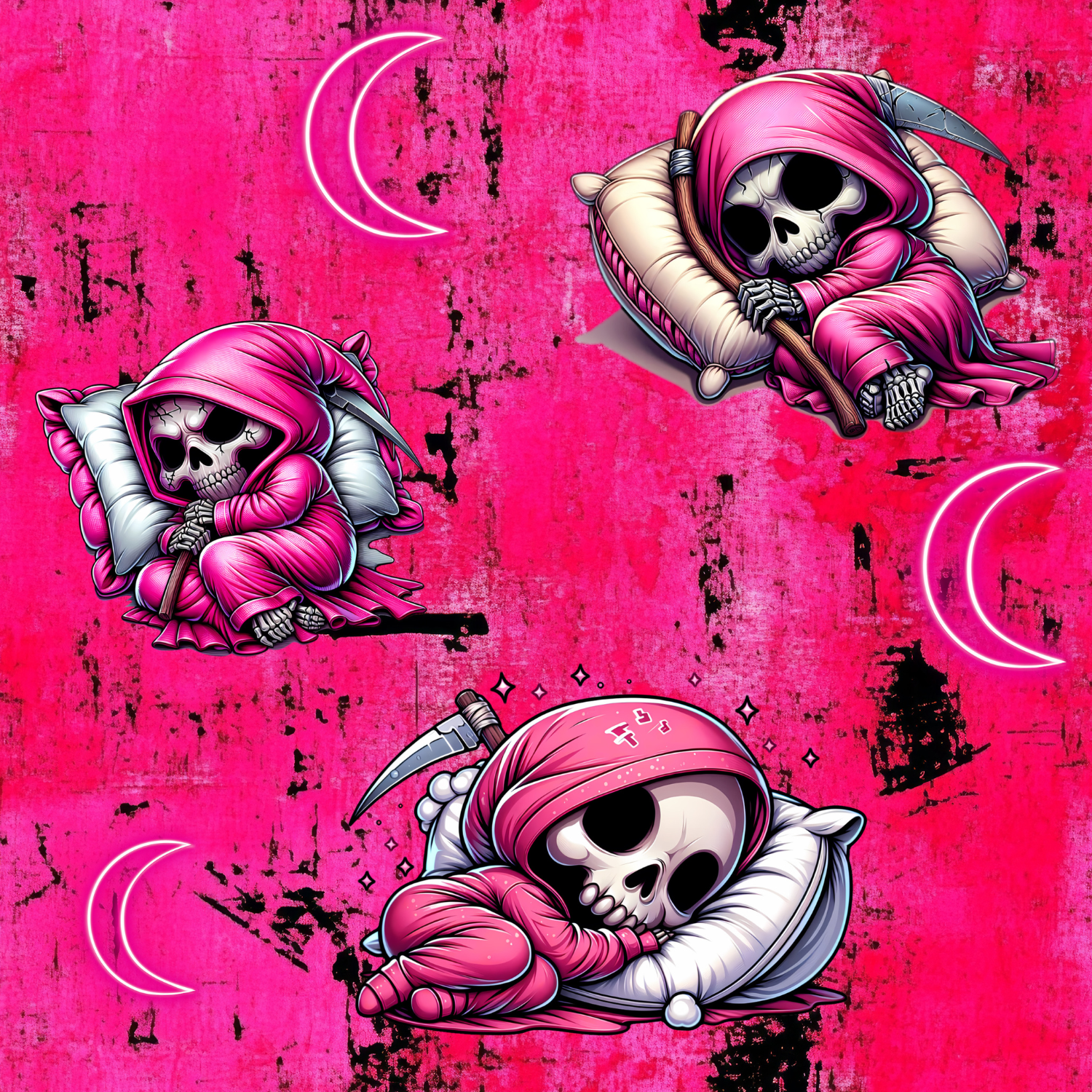 Stoff „Pink Geist“