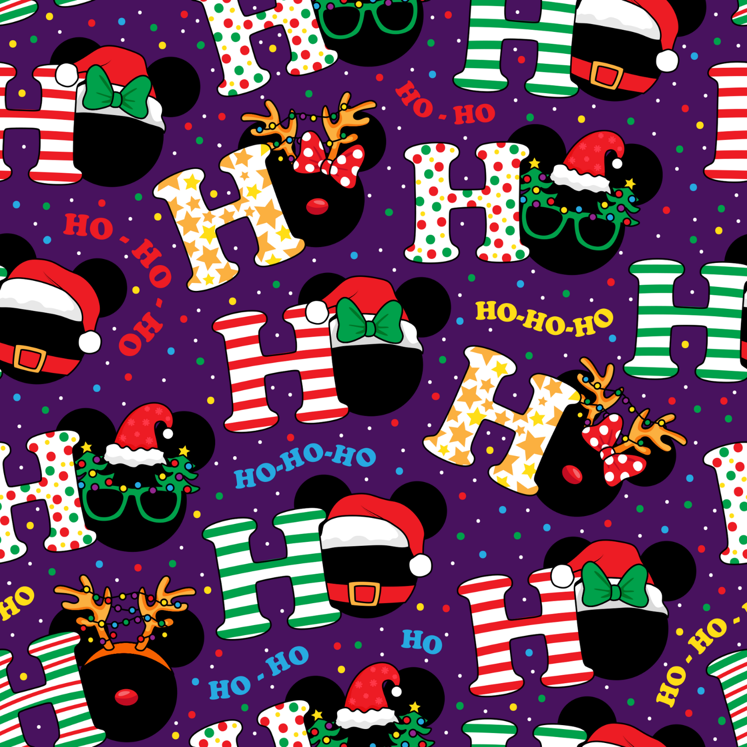 Stoff „Ho Ho Ho“