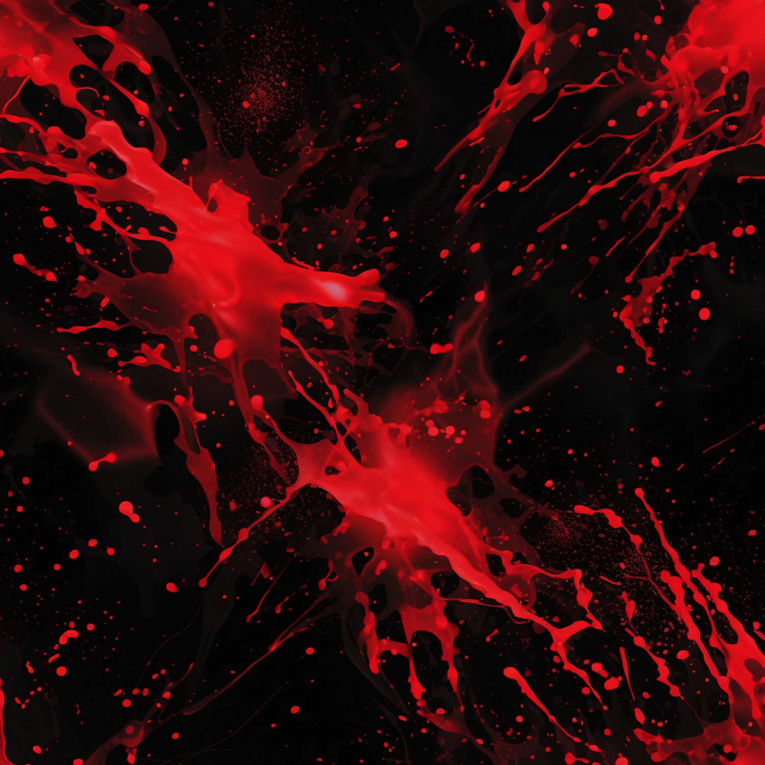 Stoff „ Splash rot schwarz“
