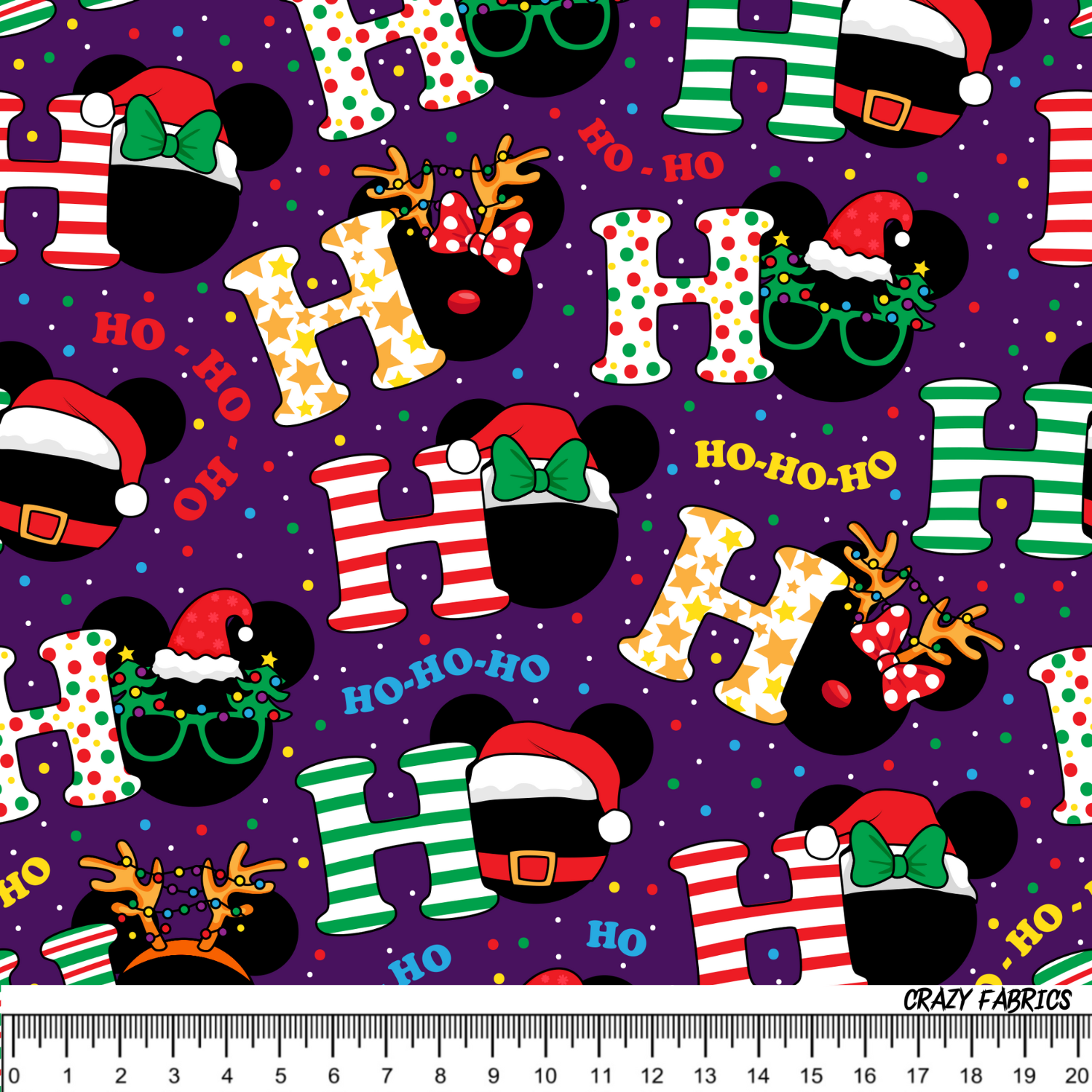 Stoff „Ho Ho Ho“
