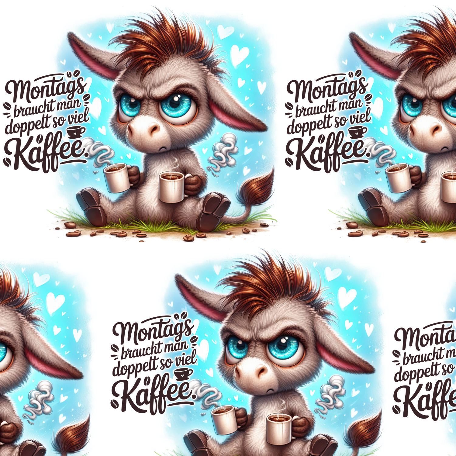 Stoff „Montags Kaffee“