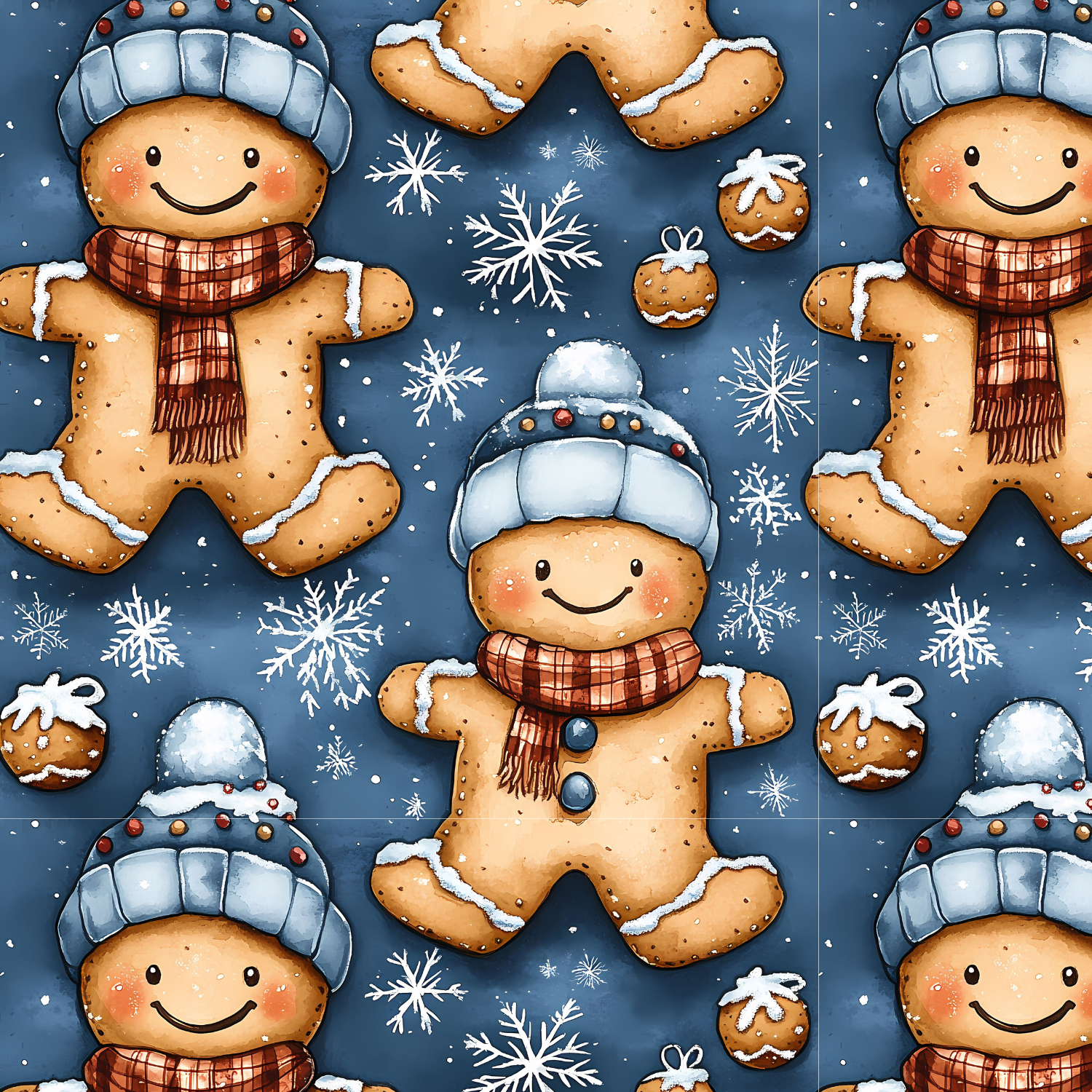 Stoff „Lebkuchen man“