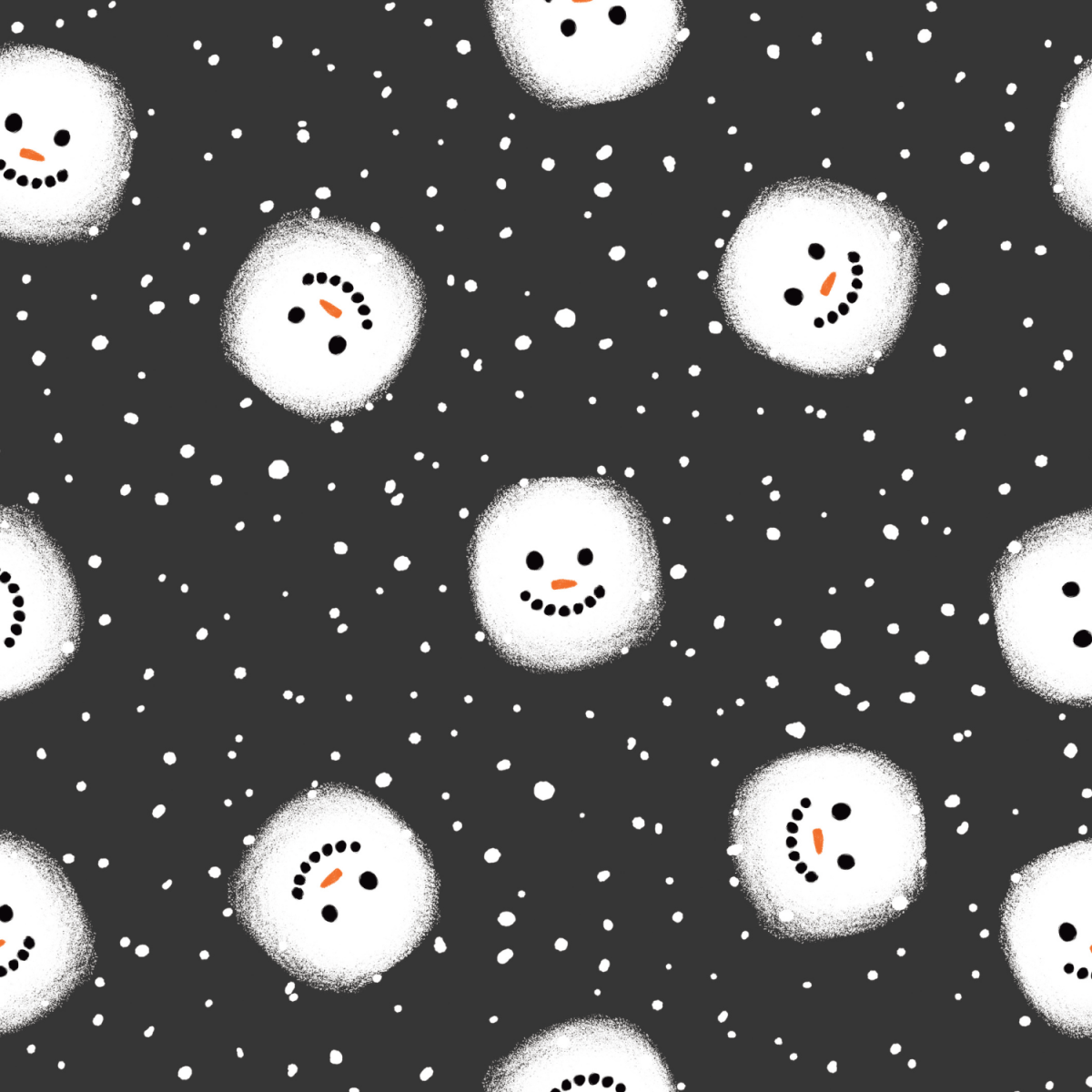 Stoff „Schneemann schlicht“ - Crazy Fabrics