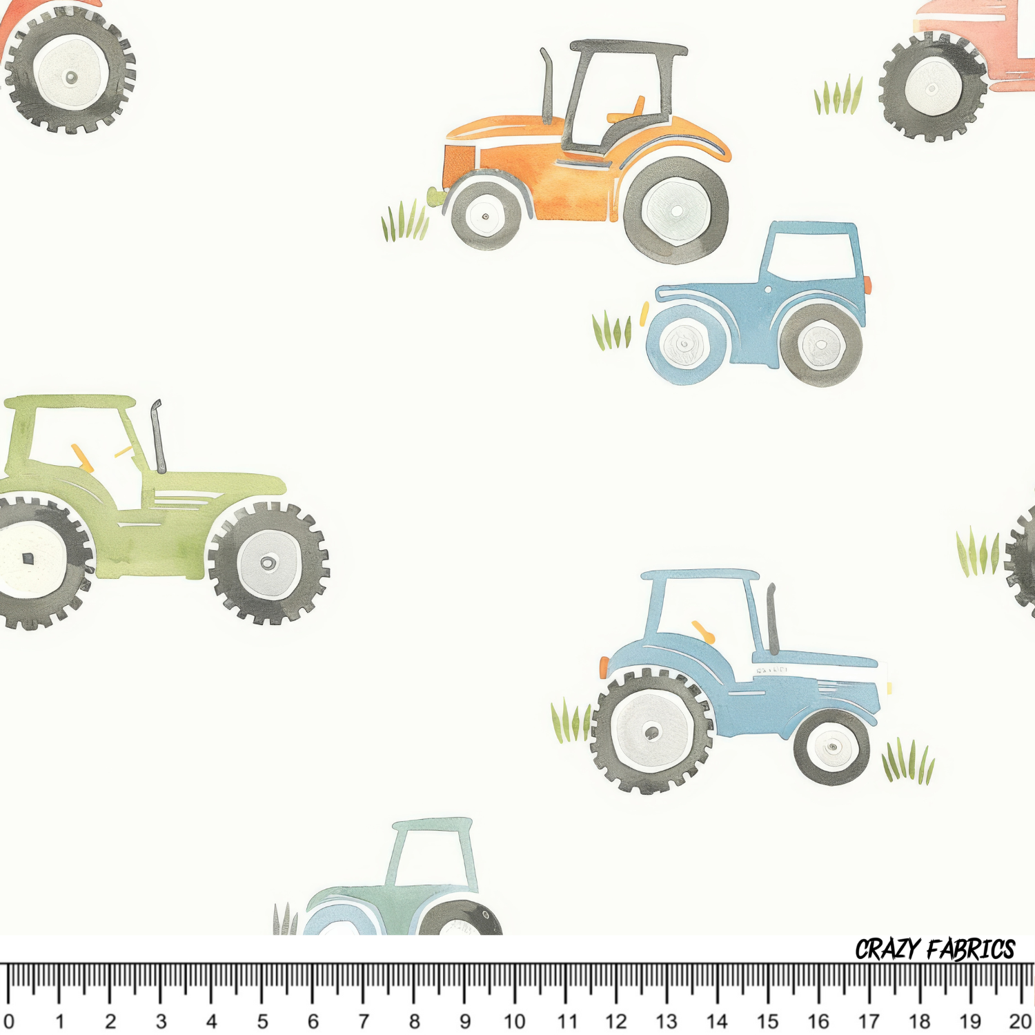 Stoff „Traktor“