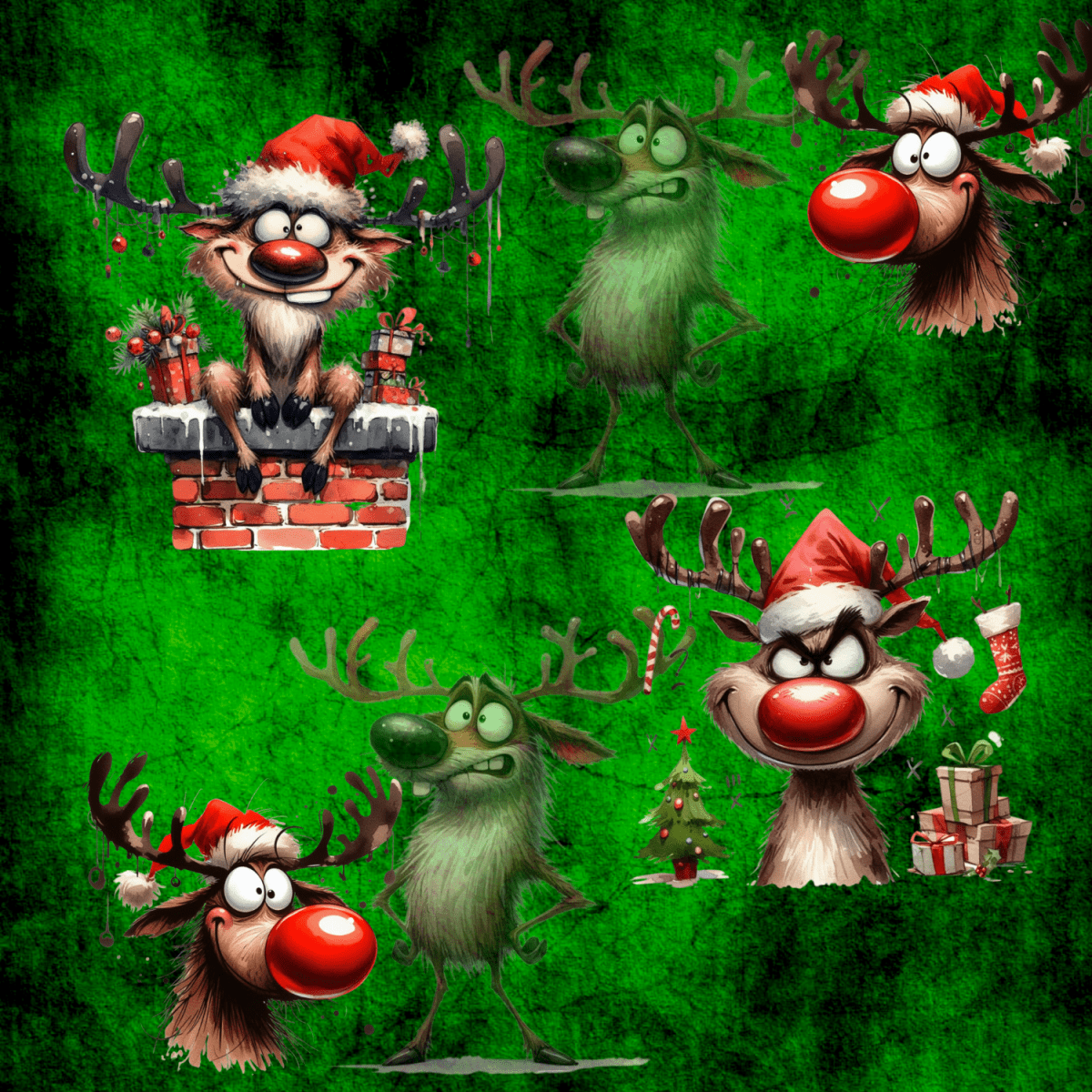 Stoff „Winter Elch“ - Crazy Fabrics