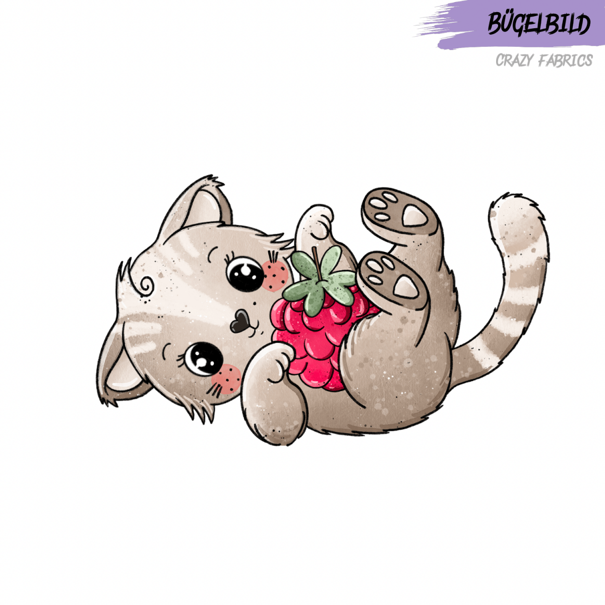 Bügelbild „Himbi Katzchen" - Crazy Fabrics