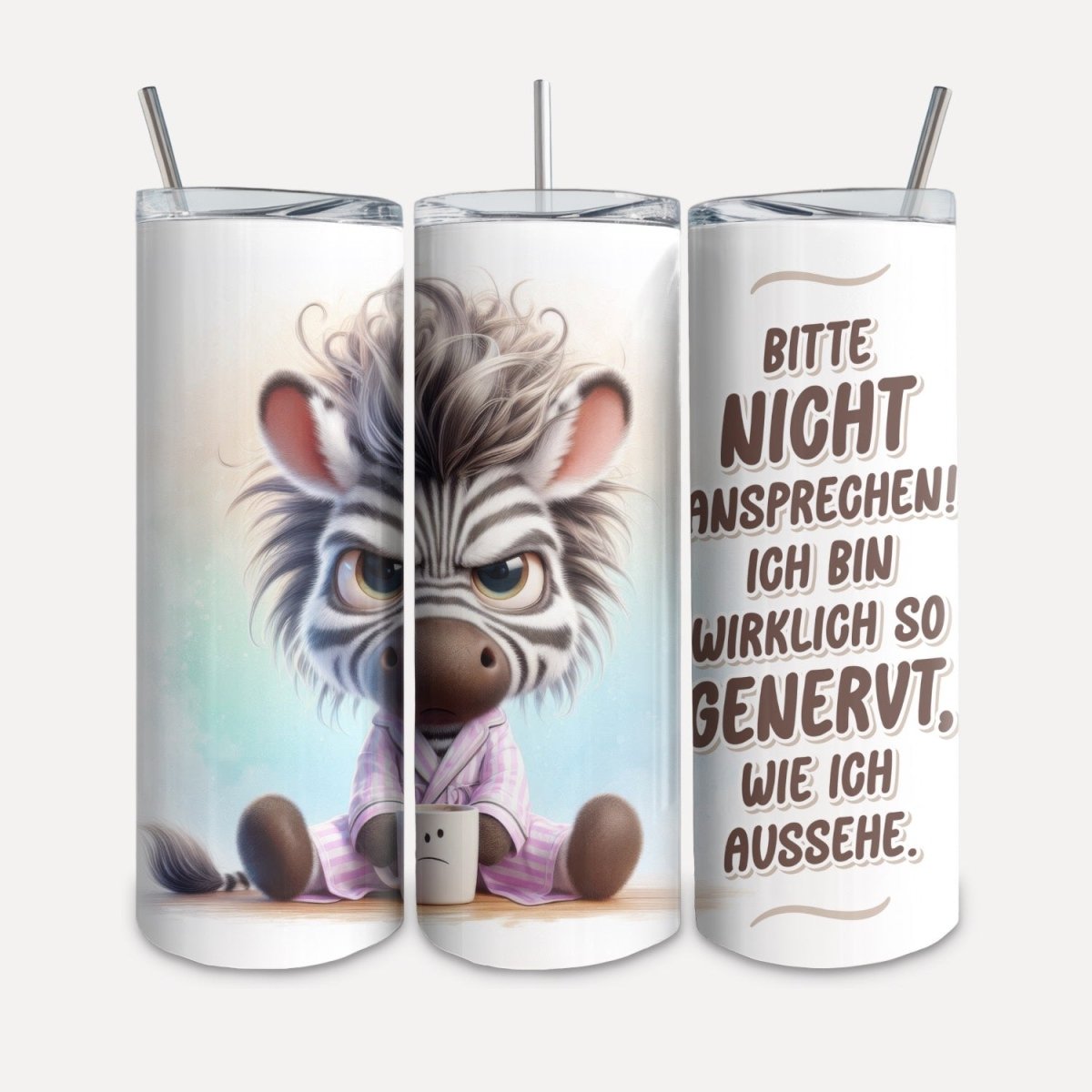 To Go Becher „Bitte nicht ansprechen..." - Crazy Fabrics