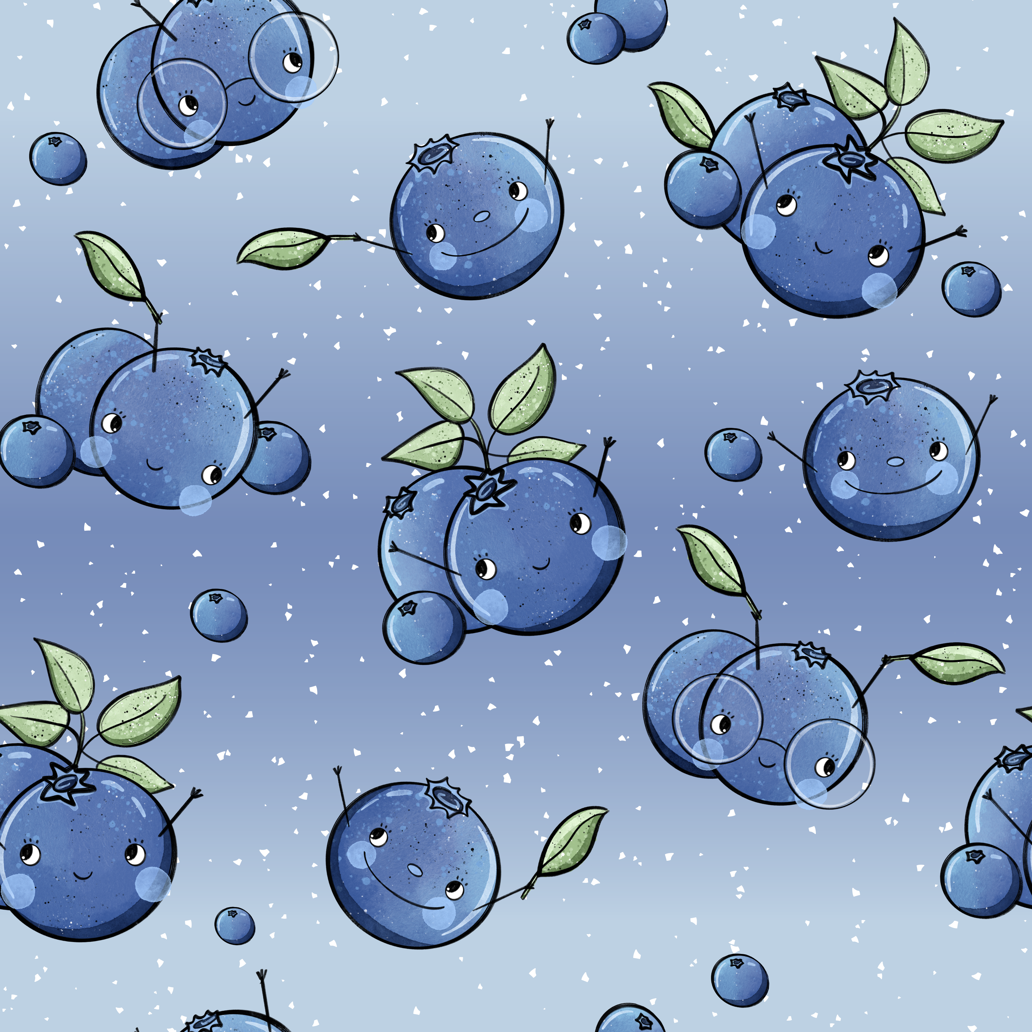 Flauschi „Blaubeeren“