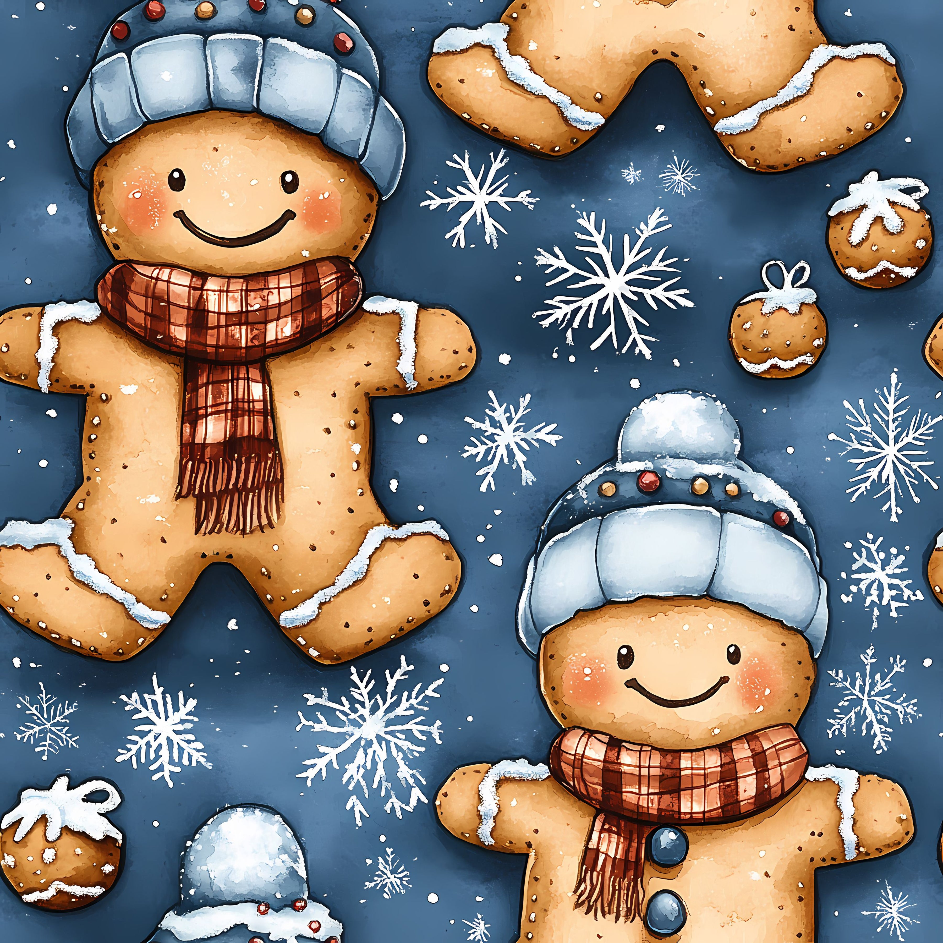 Stoff „Lebkuchen man“
