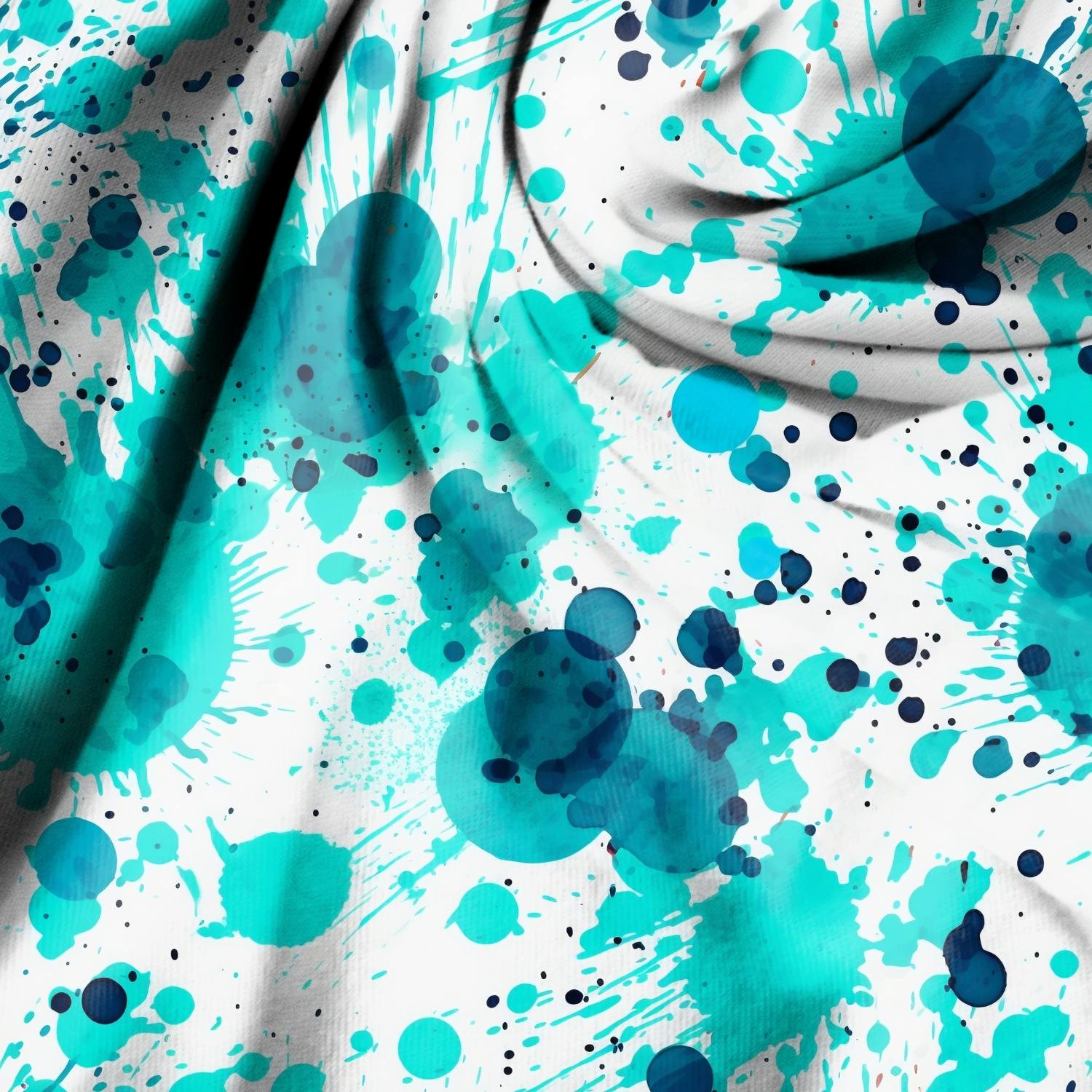 Stoff "Splash Aqua"