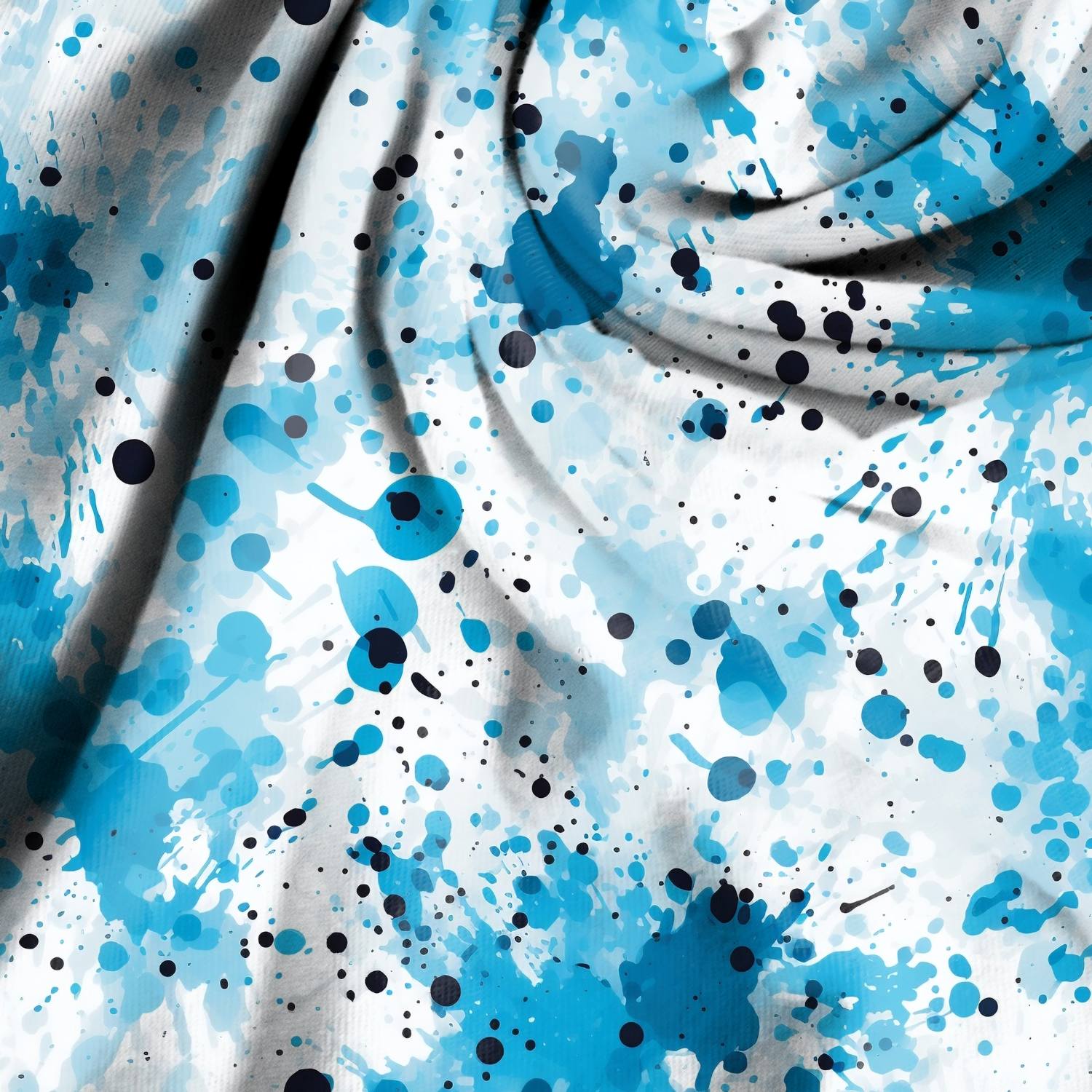 Stoff "Splash“ hellblau