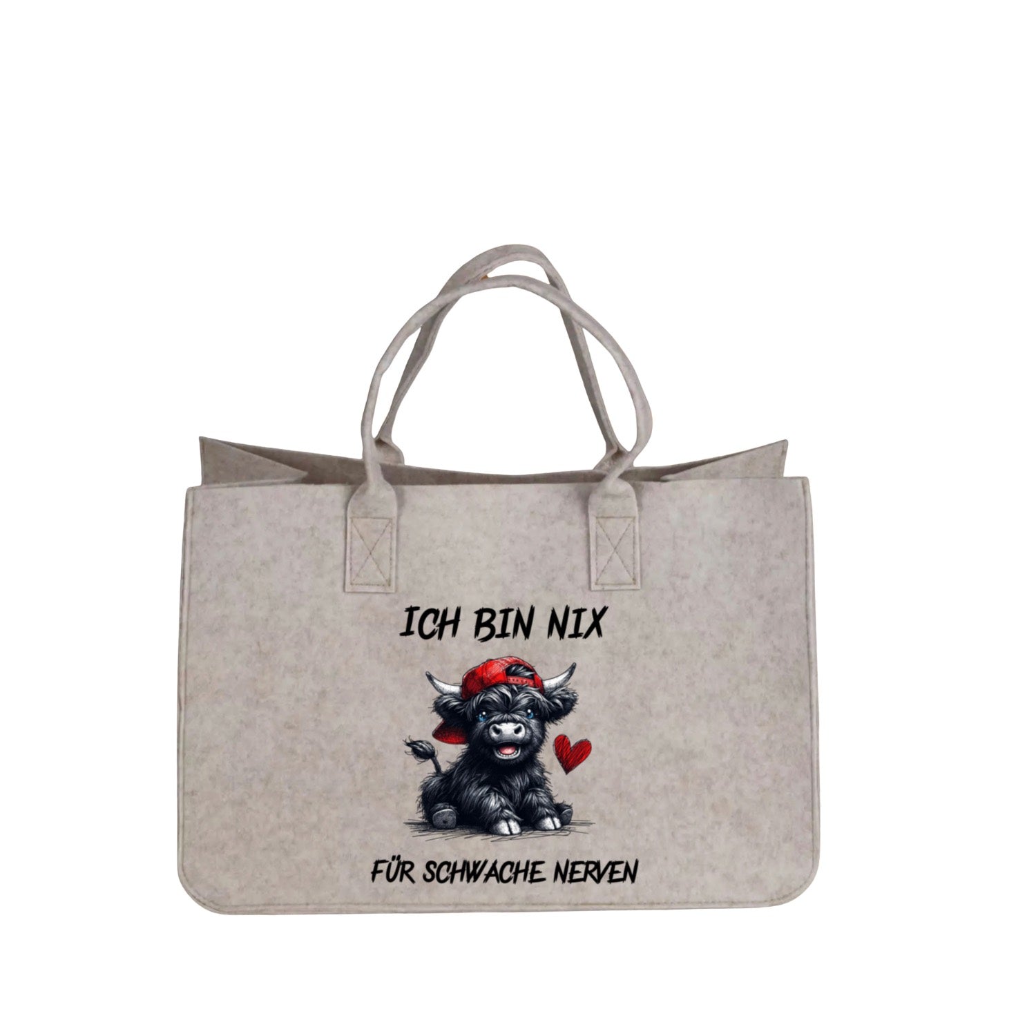 Filztasche "Ich bin nix“