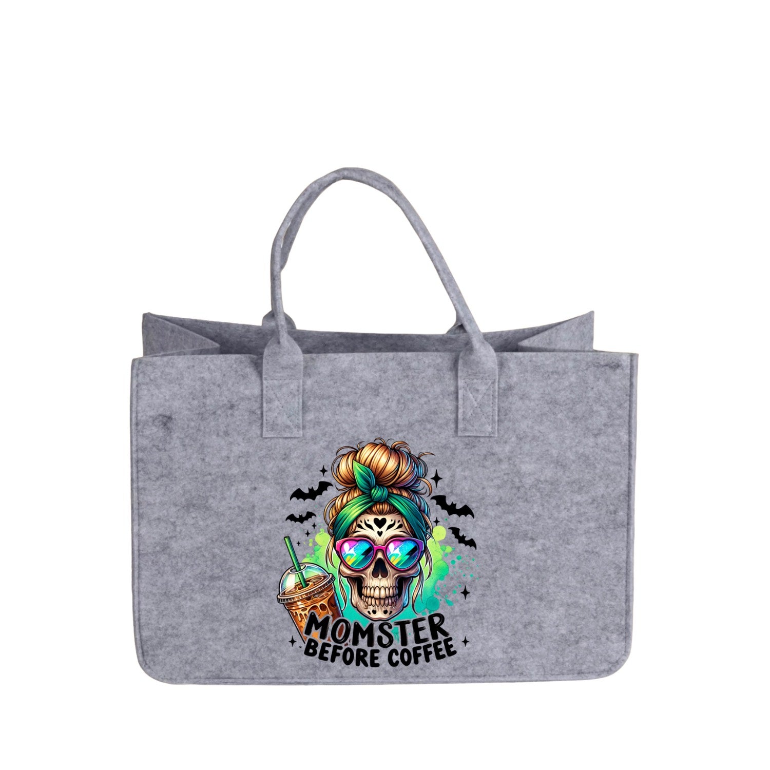 Filztasche "Momster without Coffee“