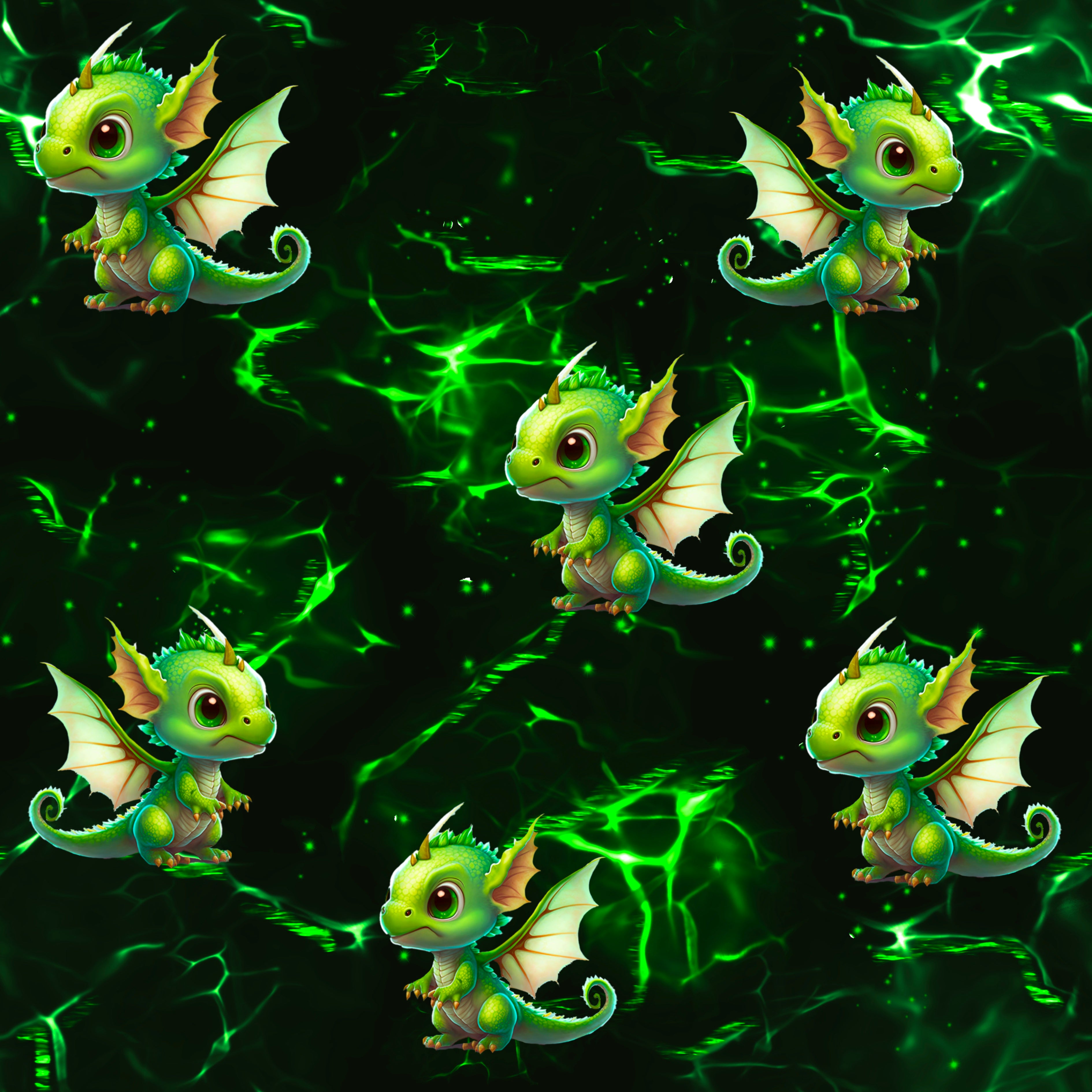 Flauschi „Neon Dino“