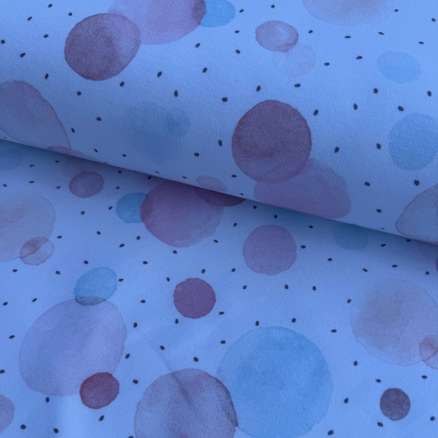 French Terry „Bubble Dots“