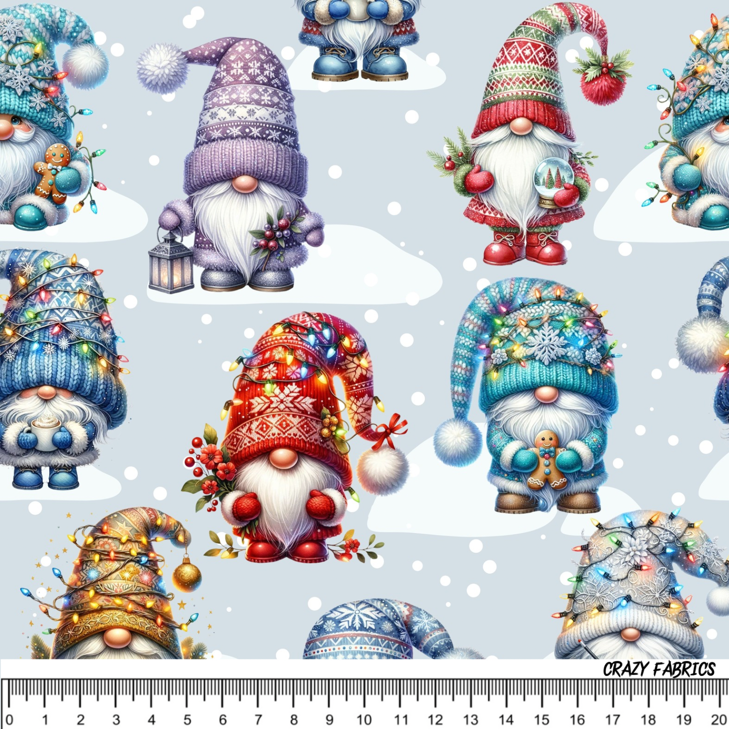 Stoff „Winterzwerg“