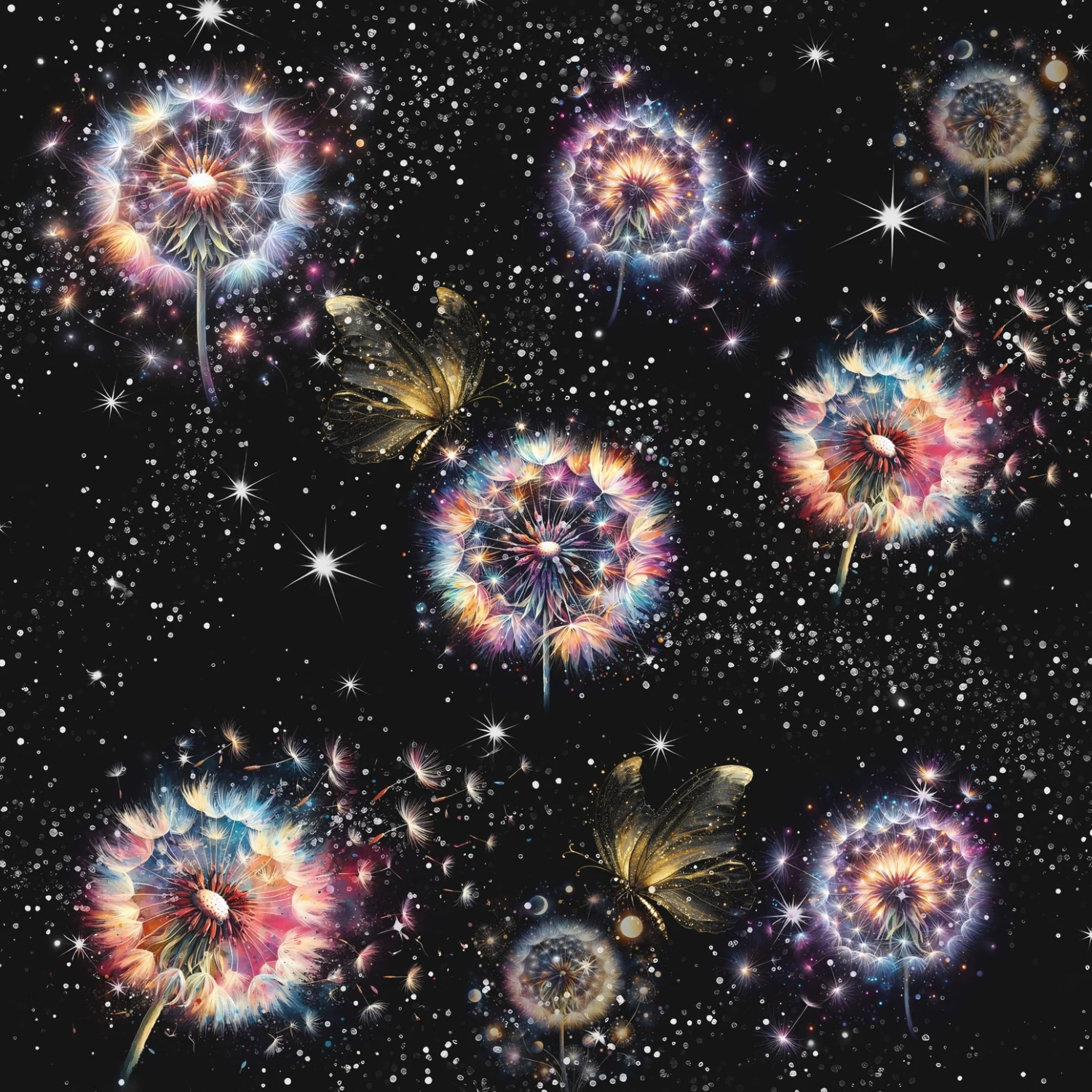 Stoff „Pusteblume“