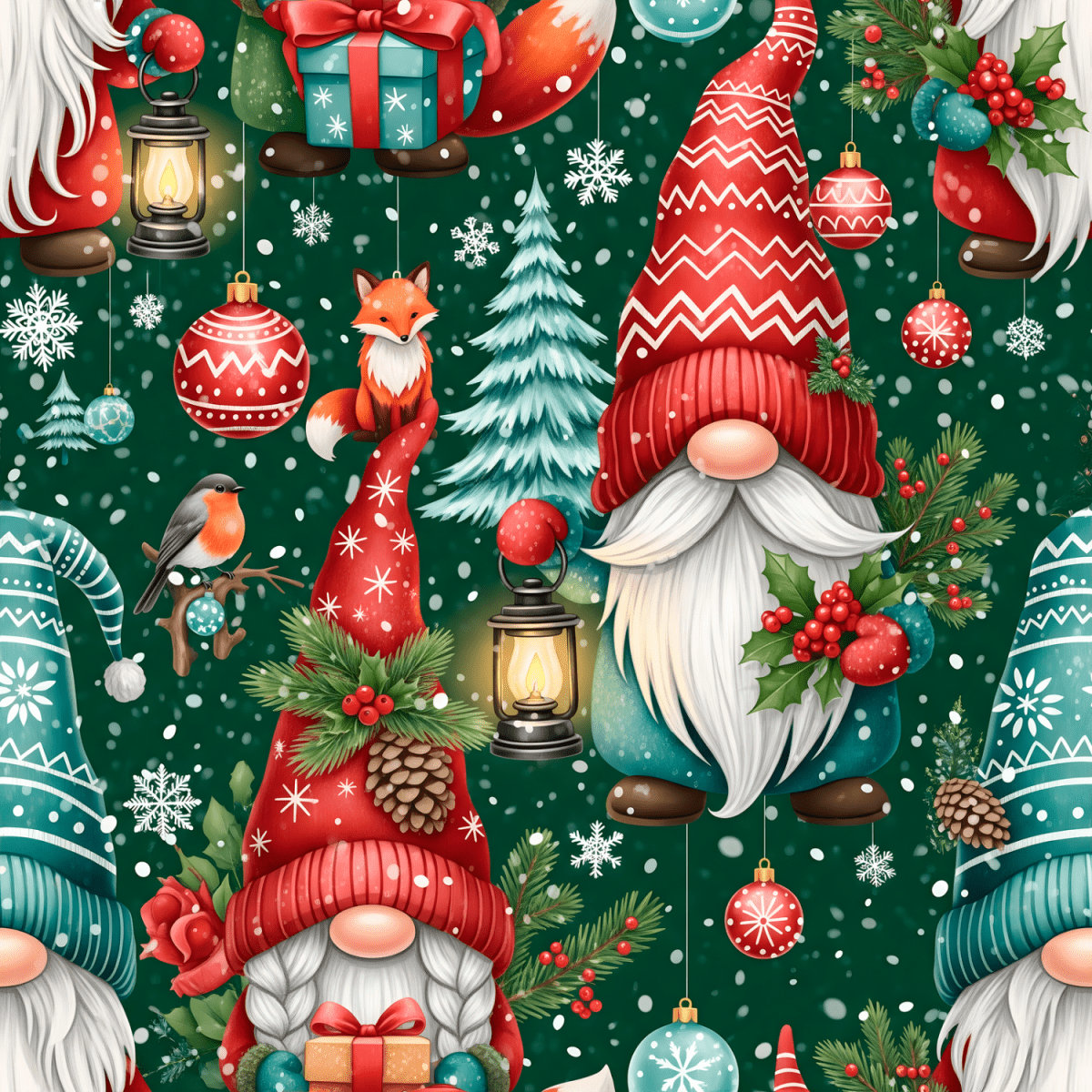 Stoff“zwerg mit laterne“ - Crazy Fabrics