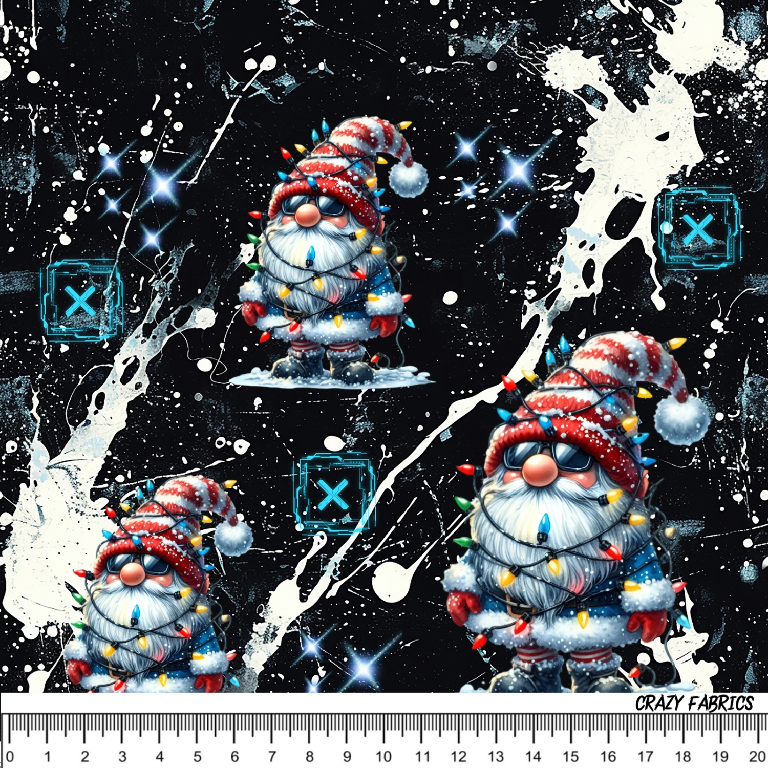 Stoff „X-Mas Santa“
