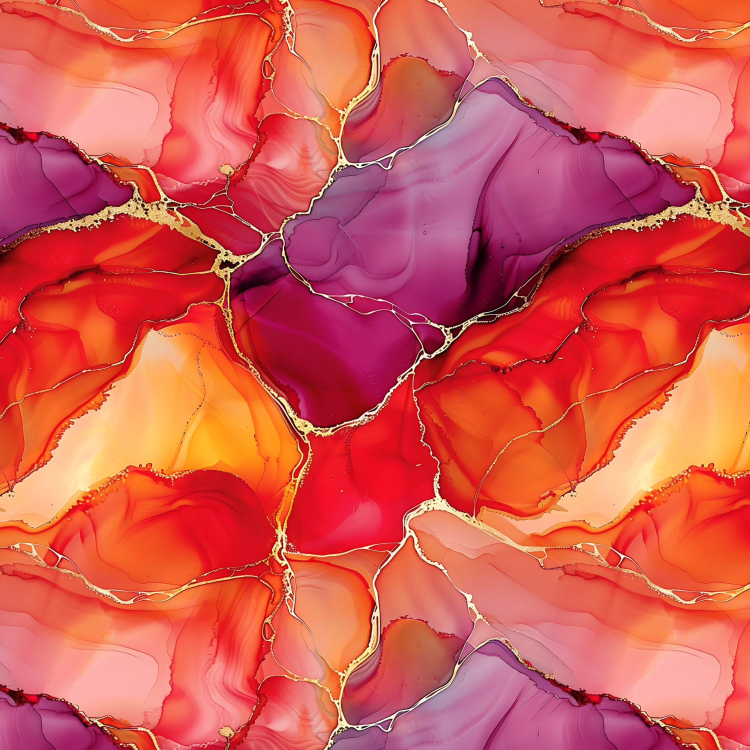 Stoff „Marble orange“