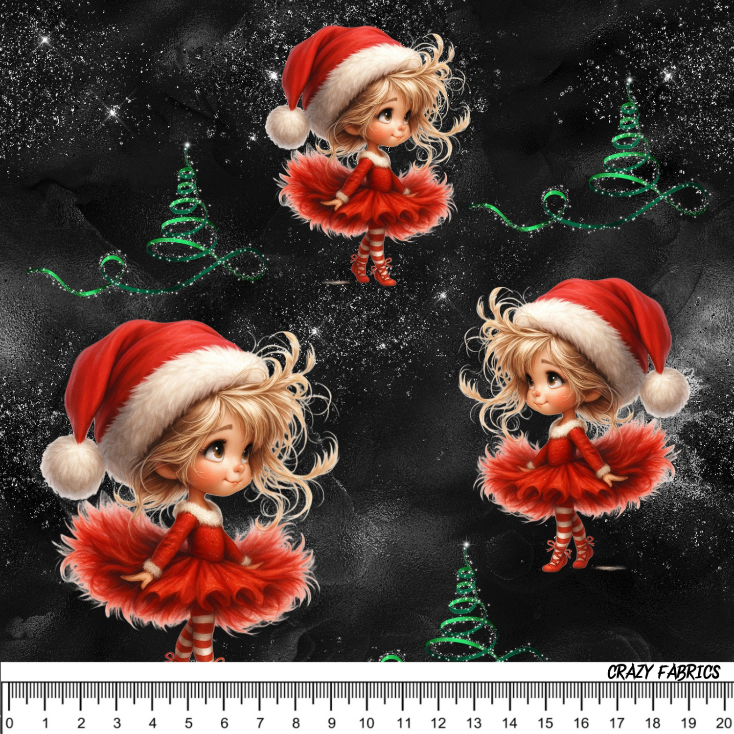 Stoff „X-Mas Ballerina“