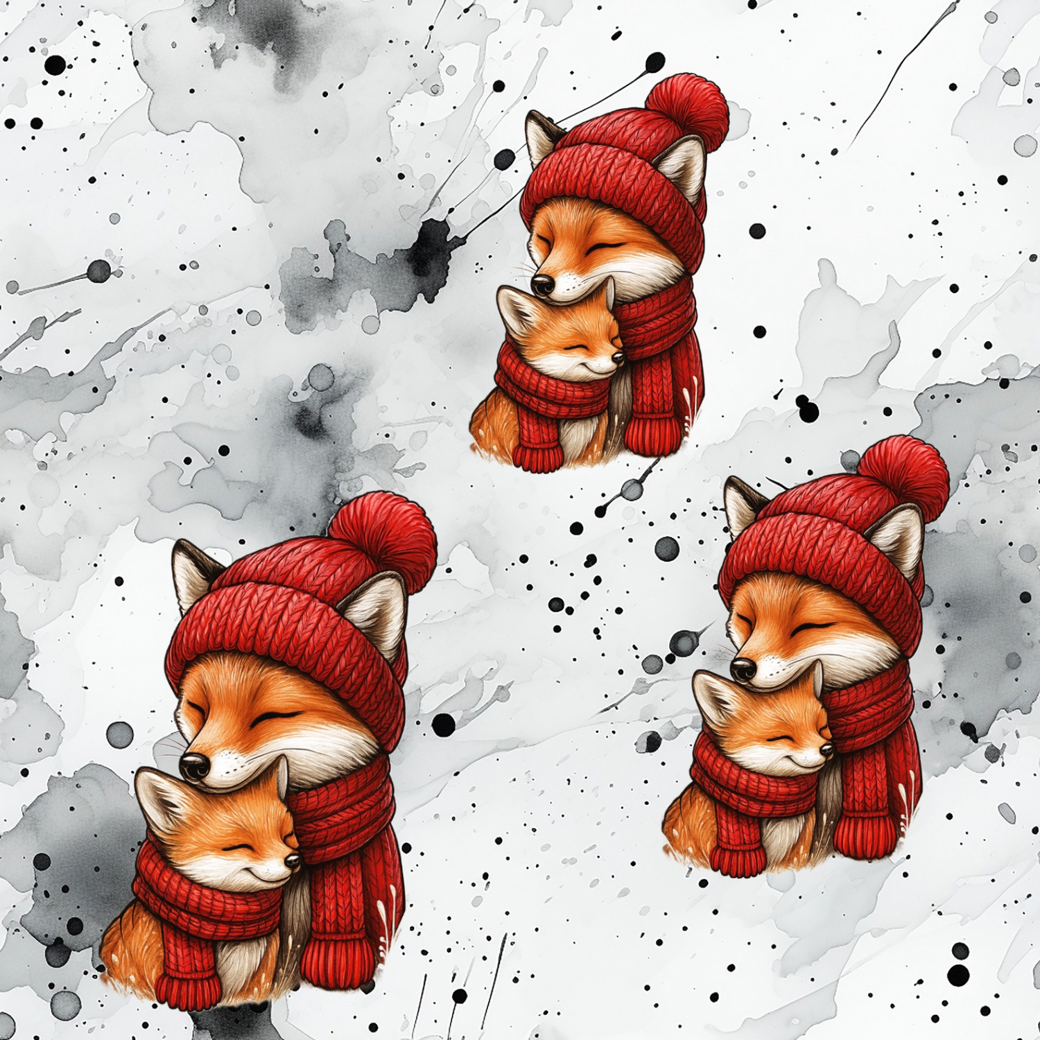Stoff „Winter Fuchs“