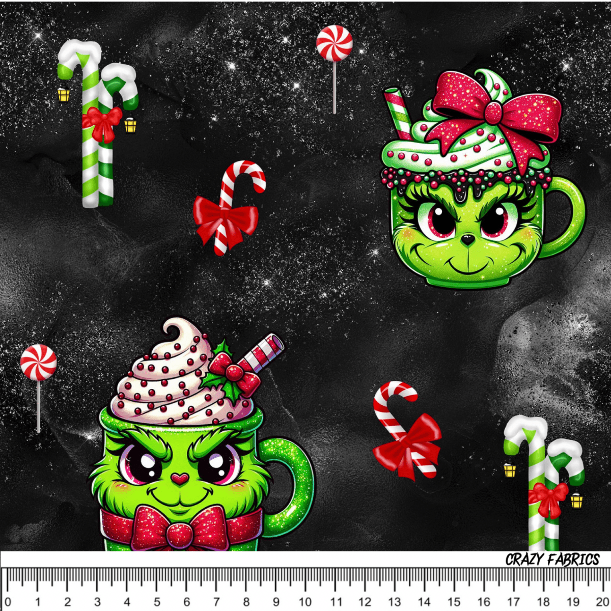 Stoff „X - Mas Tee“ - Crazy Fabrics