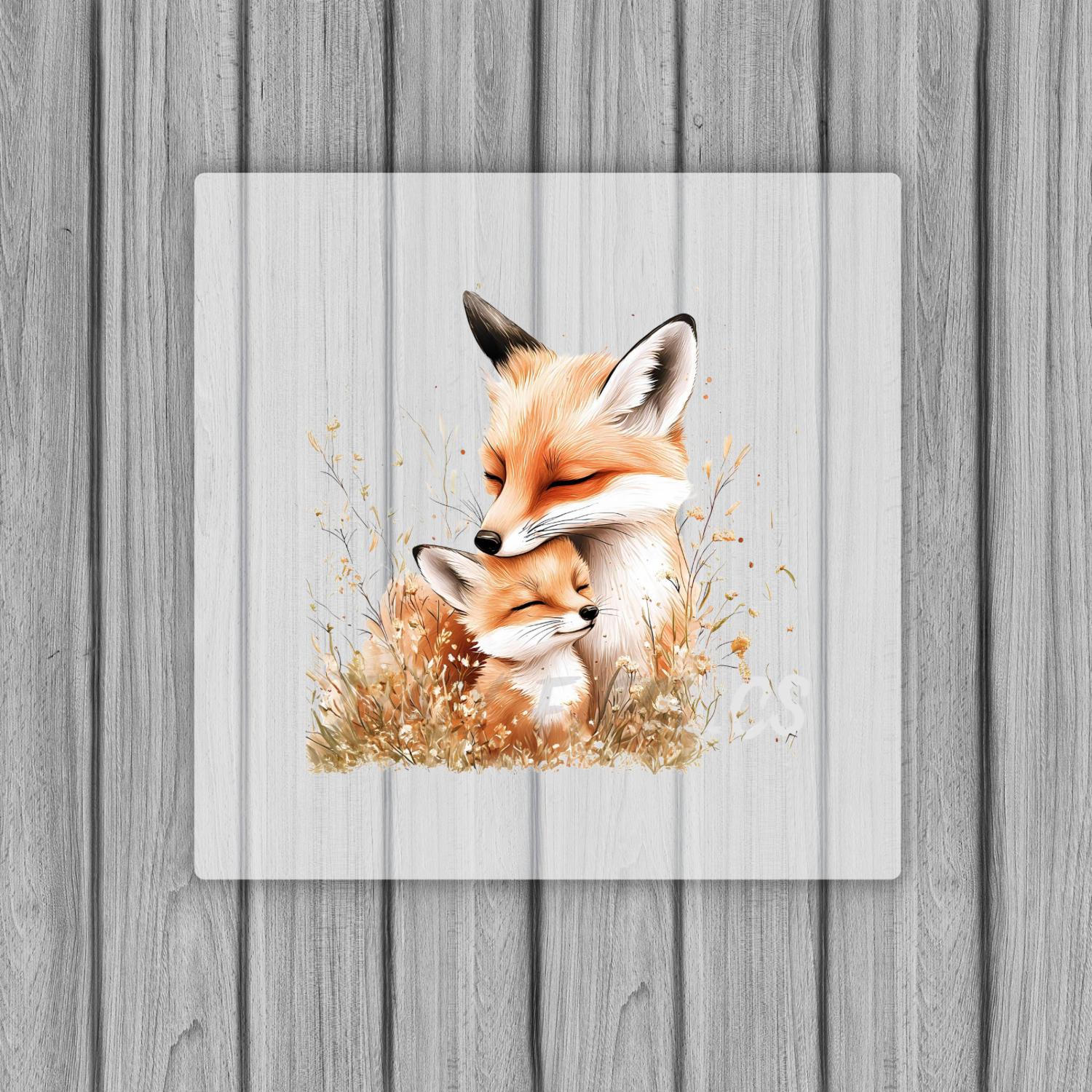 Bügelbild „Fuchsliebe“