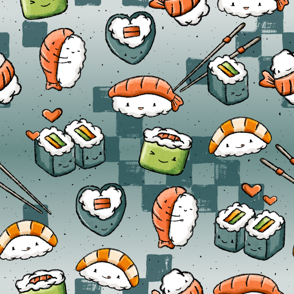 Stoff „Sushi“