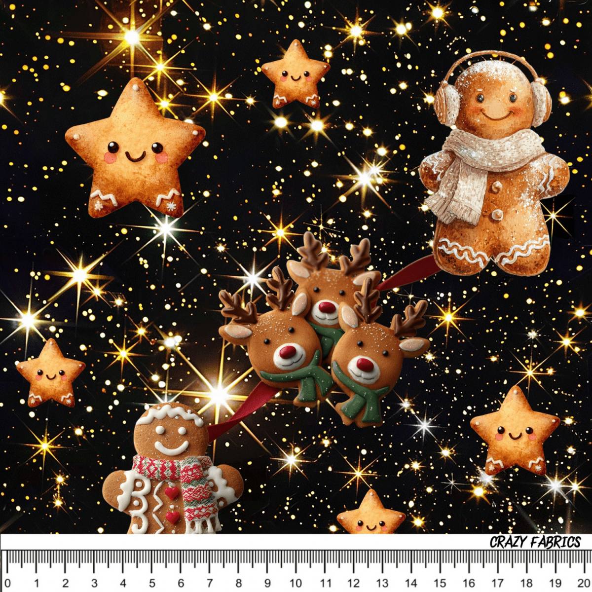 Stoff „Lebkuchen Party“ - Crazy Fabrics