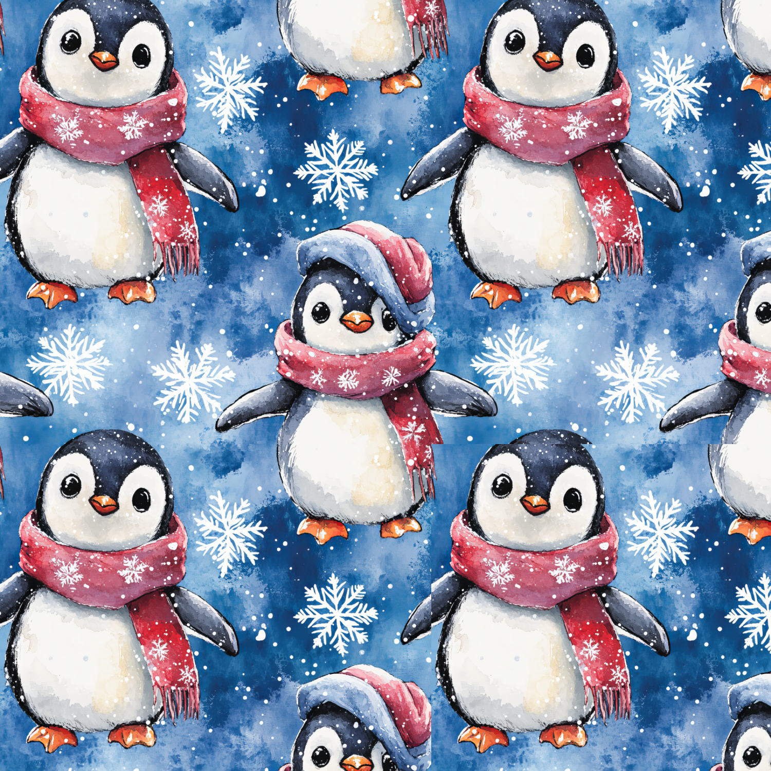 Stoff „Pinguin“