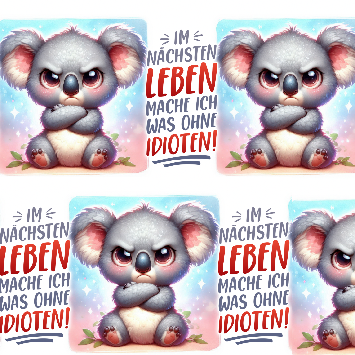Stoff „ohne Idioten“